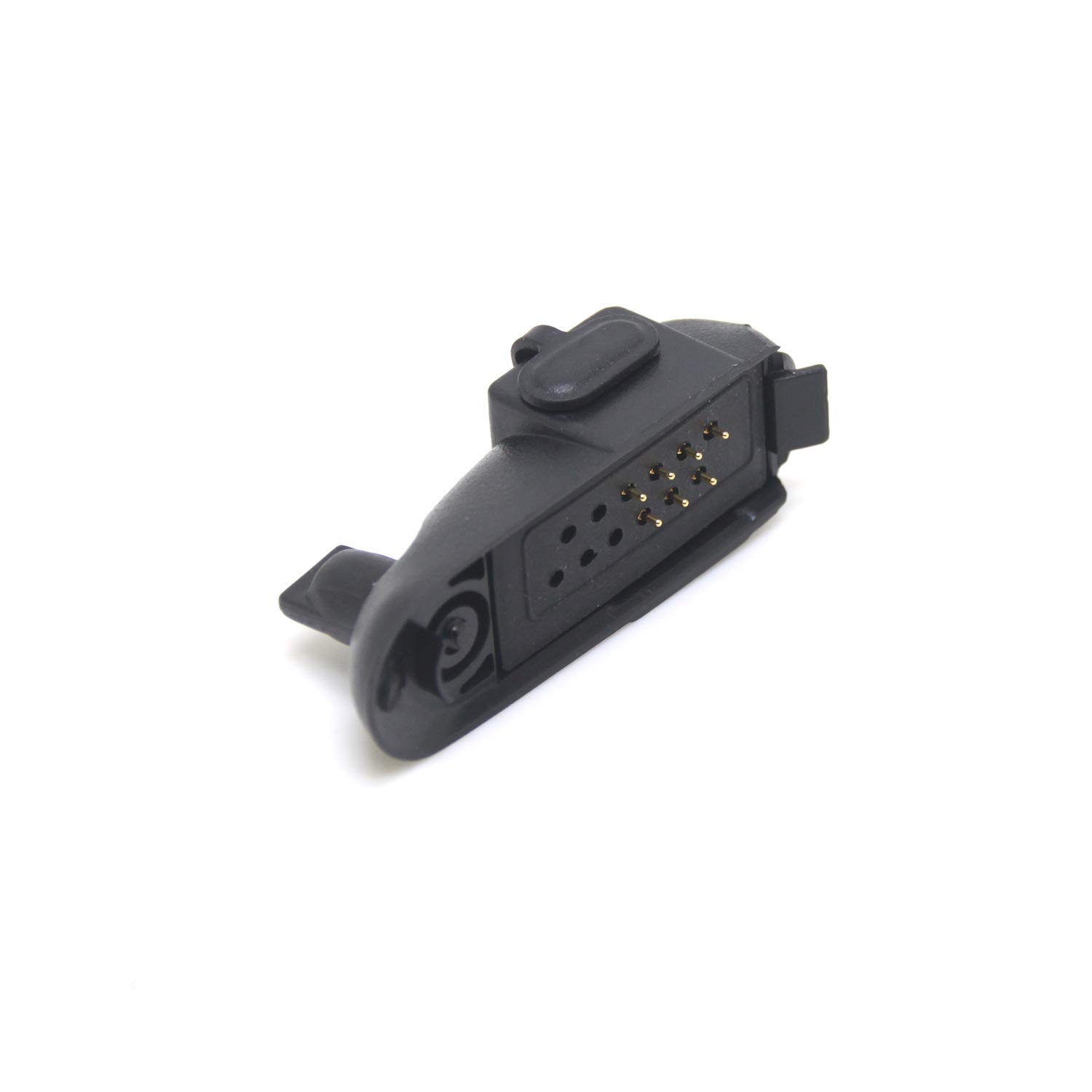 2 Pin Audio Adapter for Motorola GP328 PRO5150 HT1250 PTX760 GP340 GP360 HT750 - PTT Speaker Mic to Earpiece Headset Connector - Ideal for Two-Way Radios, Security, and Construction Communication