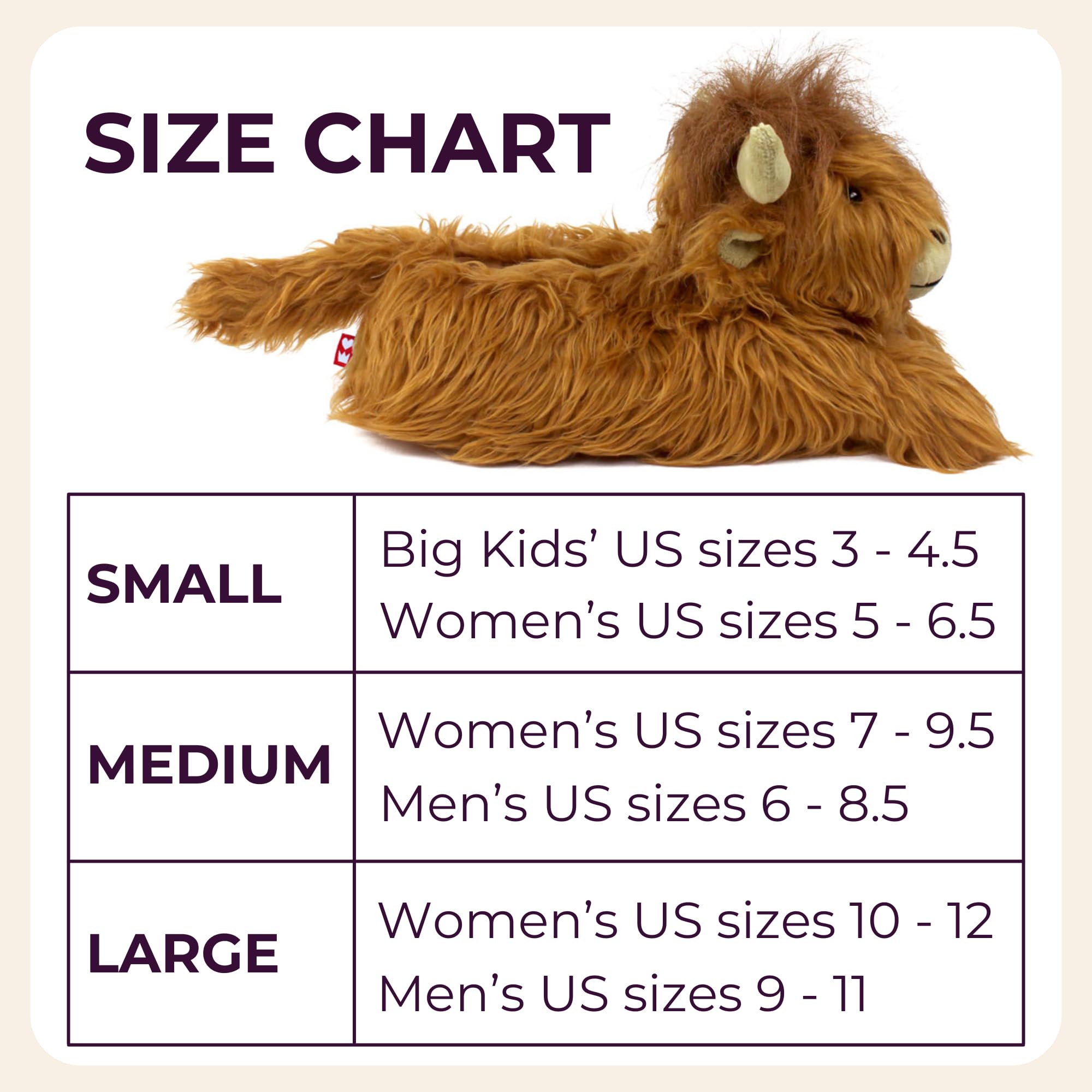 Original Highland Cattle Slippers for Women & Men - Soft Plush Highland Cow House Shoes for Adults | Cozy Indoor/Outdoor Wear for Winter, Home, and Gift Giving