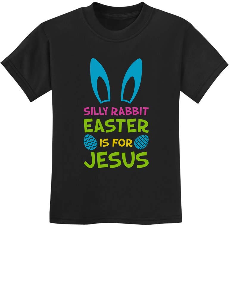 Easter Shirt for Kids - Funny Silly Rabbit Jesus Easter T-Shirt - Perfect for Easter Sunday Church & Family Celebrations