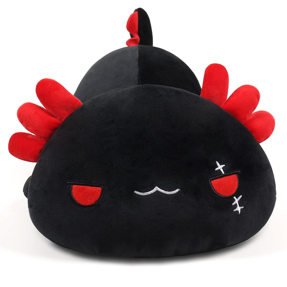 Adorable Black Axolotl Plush Toy & Pillow - 11.8 Inch Soft Stuffed Animal for Kids, Perfect for Cuddling, Bedtime Comfort and Kawaii Room Decor