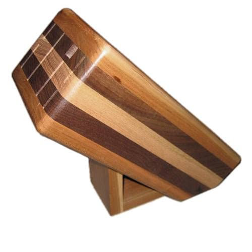 Handmade Oak Wood Knife Block - Premium Kitchen Knife Organizer for Countertop Storage | Perfect for Chefs & Home Cooks
