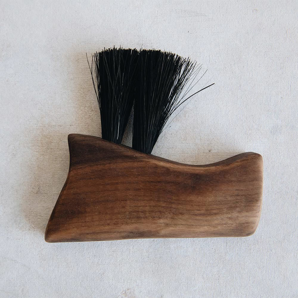 Premium Small Wooden Counter Brush No. MT0956 - Natural Wood Handle for Kitchen, Bathroom & Office Cleaning - Perfect for Countertops, Sinks & Small Spaces
