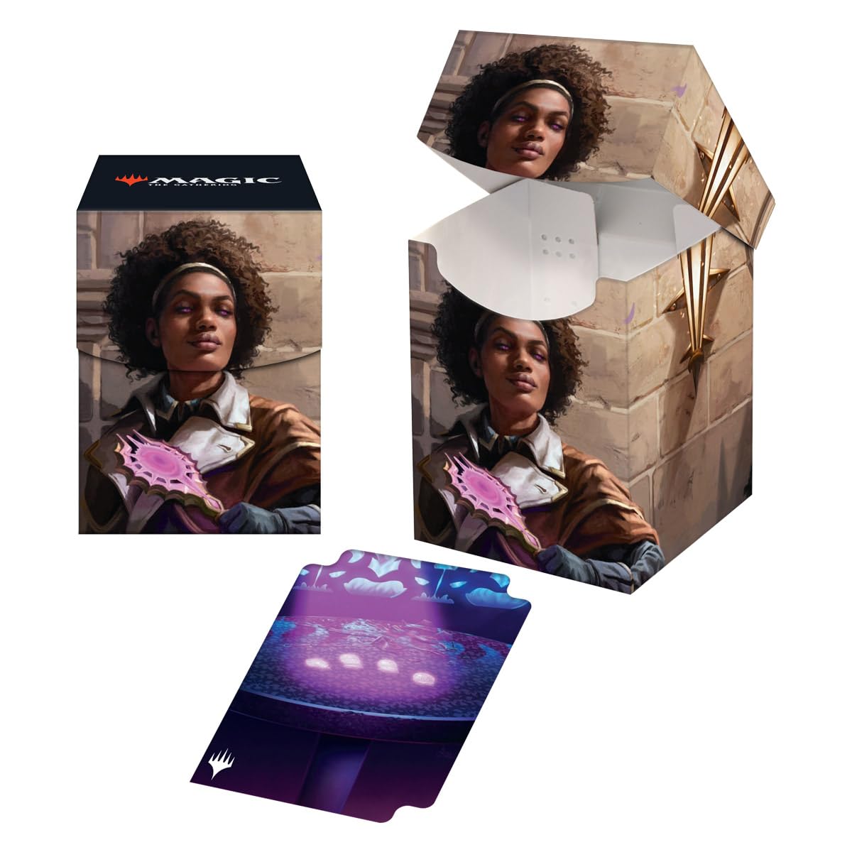 Ultra Pro MTG Murders at Karlov Manor 100+ Deck Box - Kaya, Spirits’ Justice for Magic: The Gathering | Fits Standard Sleeved MTG Cards | Perfect for Card Storage, Organization & Game Night