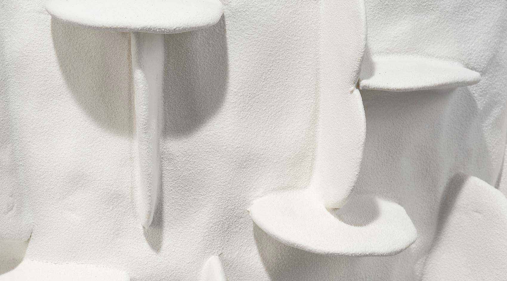Helios White Ceramic Vase - Modern Home Decor for Living Room, Bedroom & Office Centerpiece