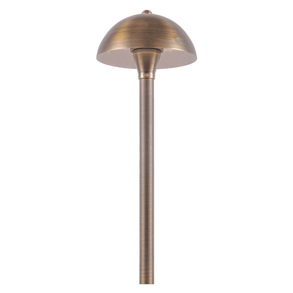 Brass LED Globe Low Voltage Pathway Light - Outdoor Landscape Lighting Fixture for Garden, Walkway, Patio, and Yard Decor