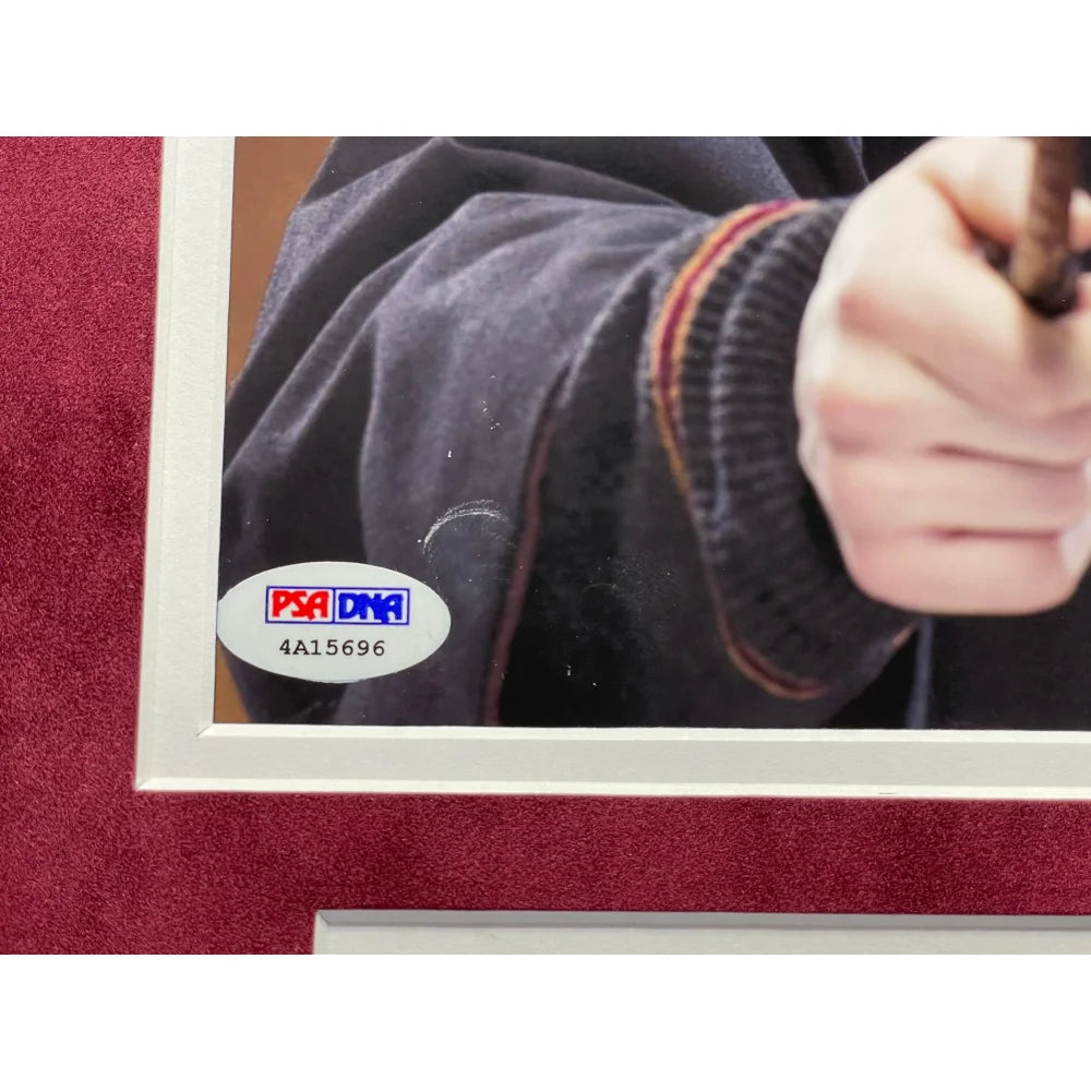 Daniel Radcliffe & Rupert Grint Harry Potter Signed 8x10 Photo - Framed Collectible with COA PSA BAS Authentication - Perfect for Potterhead Collections, Fan Cave Decor, and Autograph Memorabilia Displays