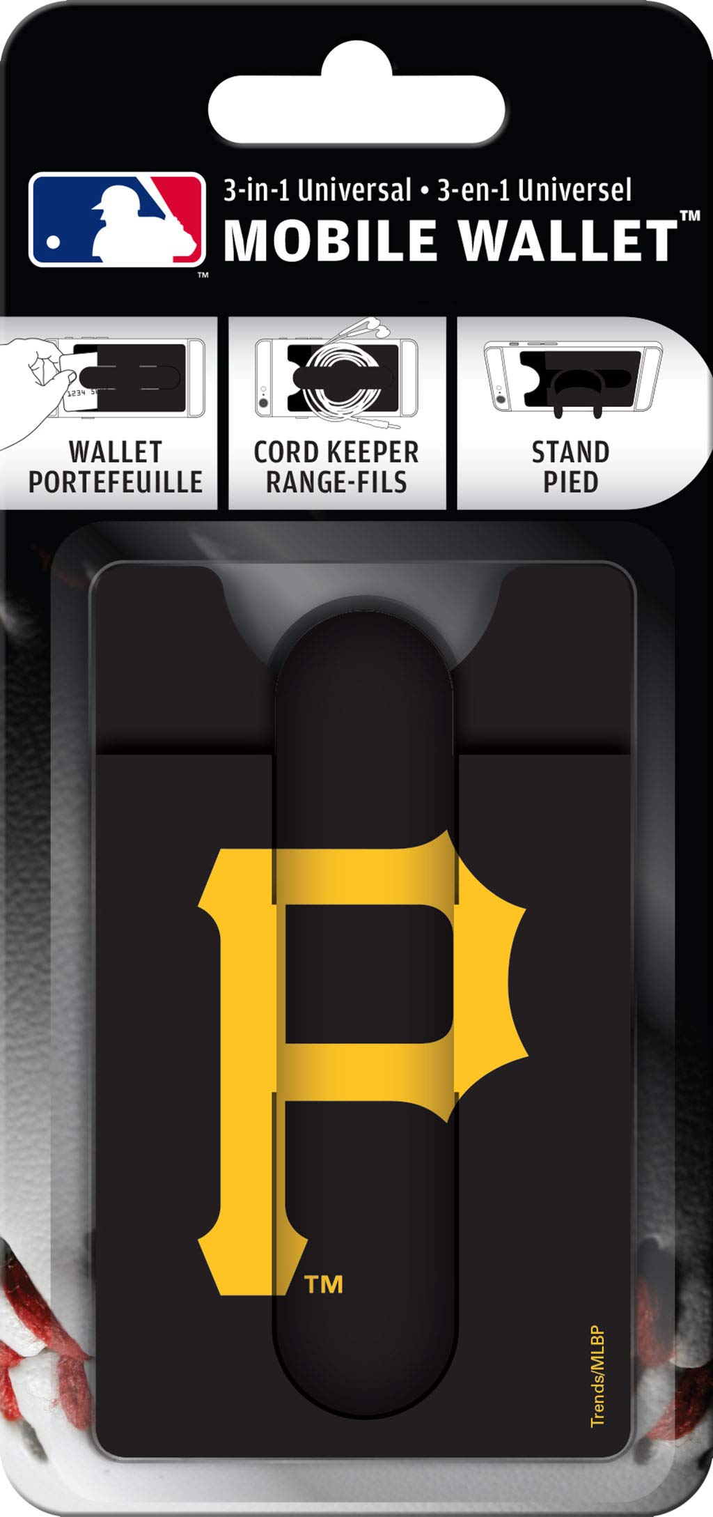 Trends International MLB Pittsburgh Pirates Hard Plastic Mobile Wallet - Slim Credit Card Holder for Men & Women - Perfect for Baseball Games, Travel & Everyday Use