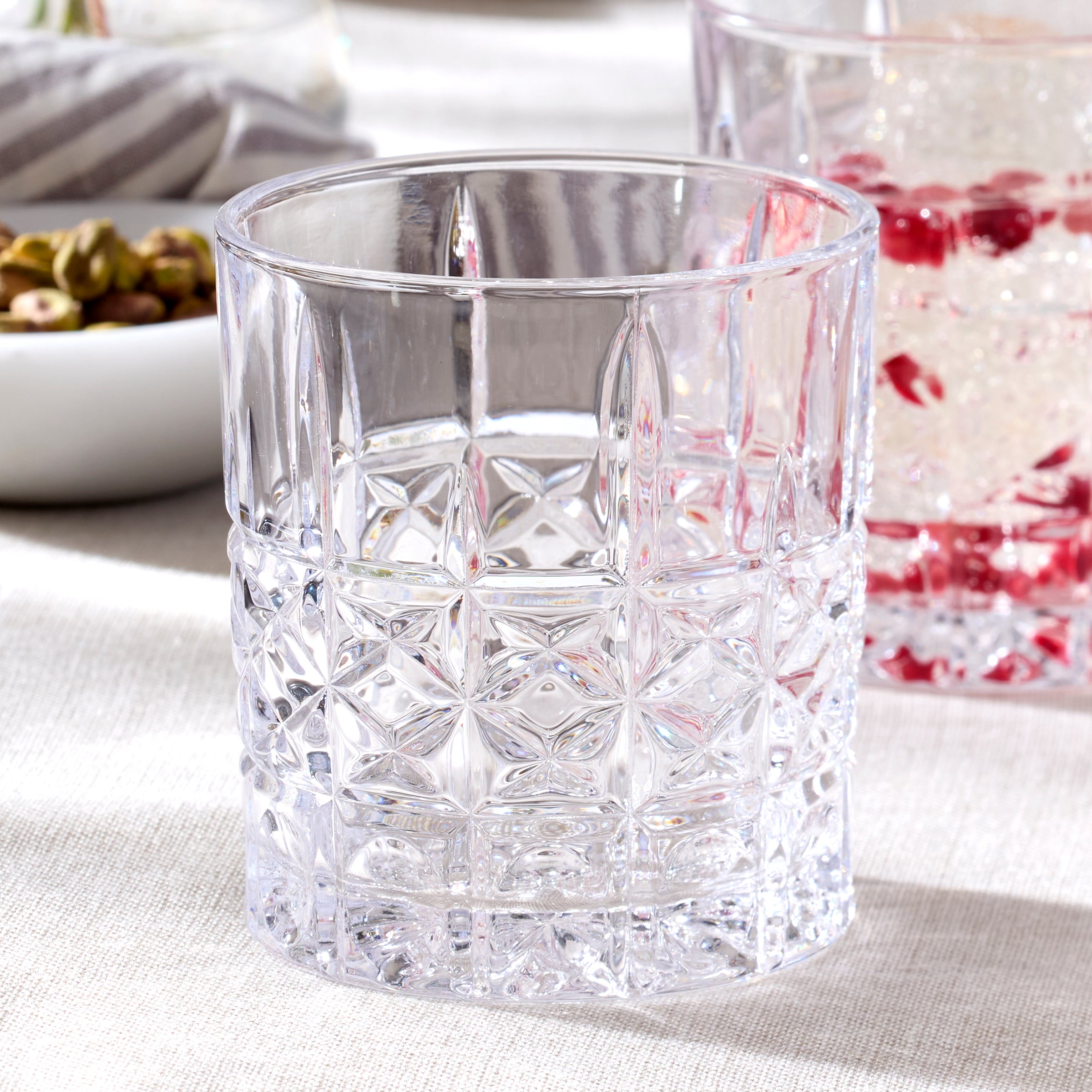 Premium Apollo Double Old Fashioned Whiskey Glasses Set of 4 - Heavy Base Cocktail Glasses for Bourbon, Scotch & Whiskey - Perfect for Home Bars, Gifts & Entertaining
