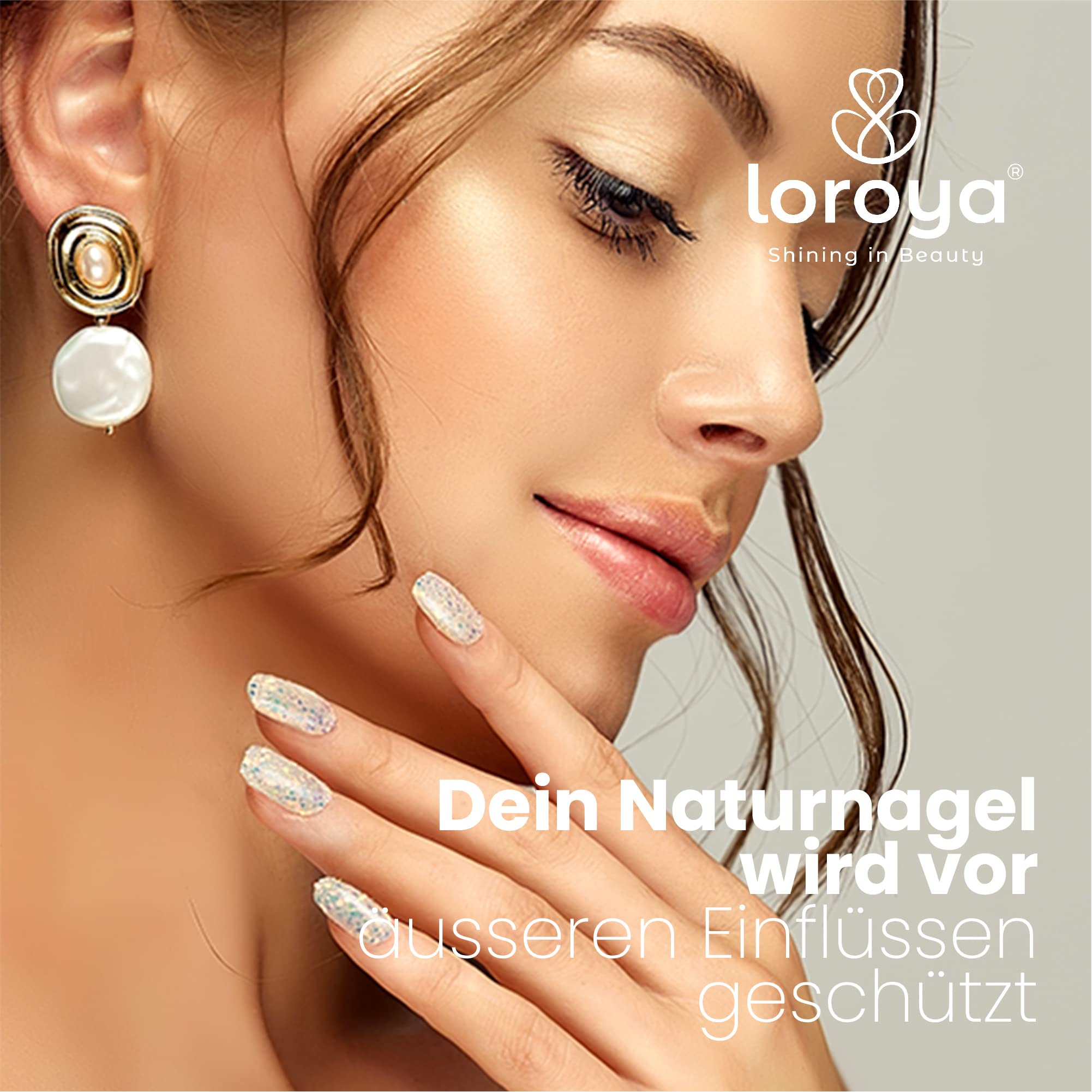 Loroya® LED/UV Builder Gel - 50g Clear Thick Nail Extension Gel for Strong & Long Nails | Professional Manicure & Nail Art | Perfect for Salon, Home Use & DIY Nail Designs