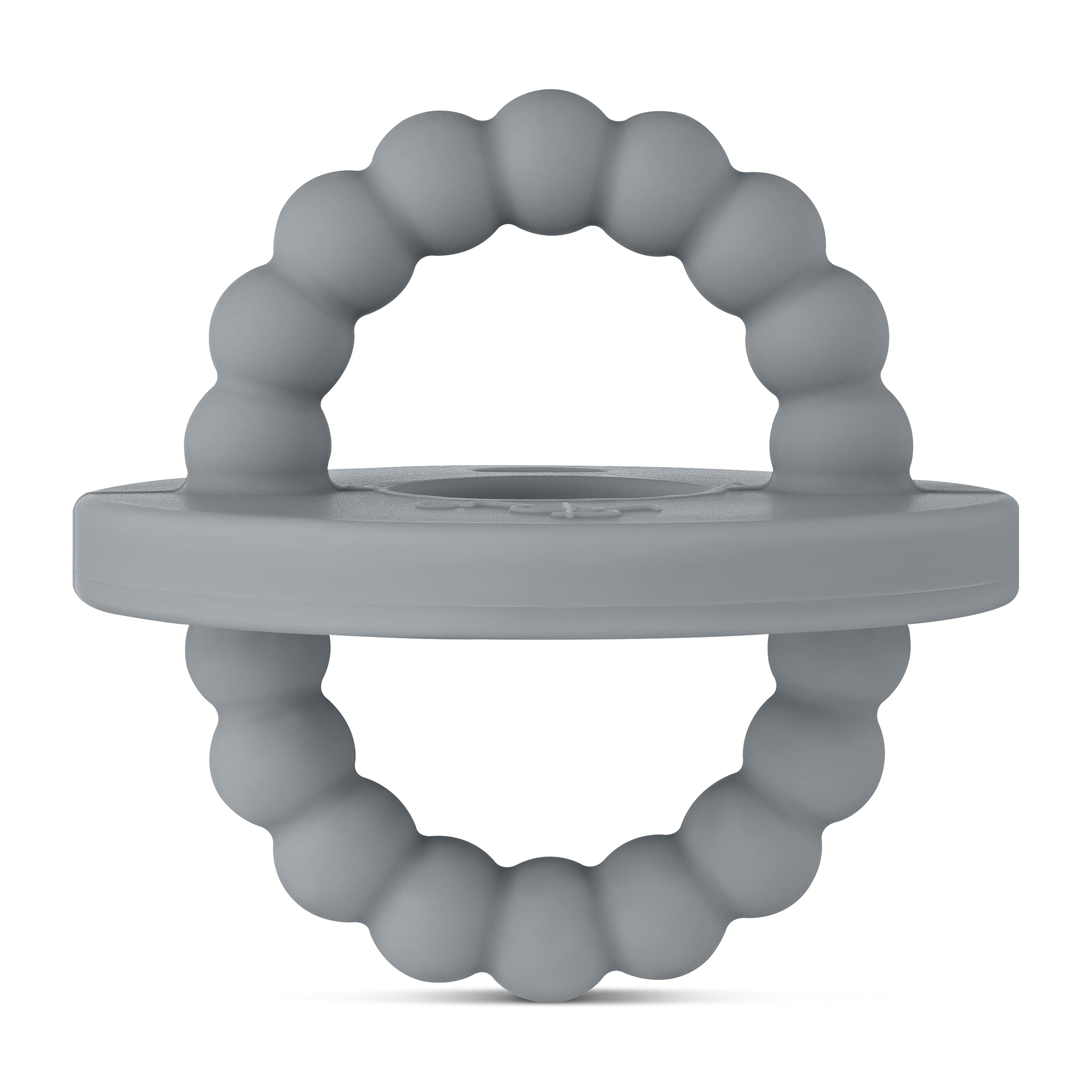 Ryan and Rose Cutie Bit Teether - Charcoal Baby Teething Toy for Soothing Sore Gums | Safe & BPA-Free for Infants & Toddlers | Perfect for Home, Travel & On-the-Go Relief