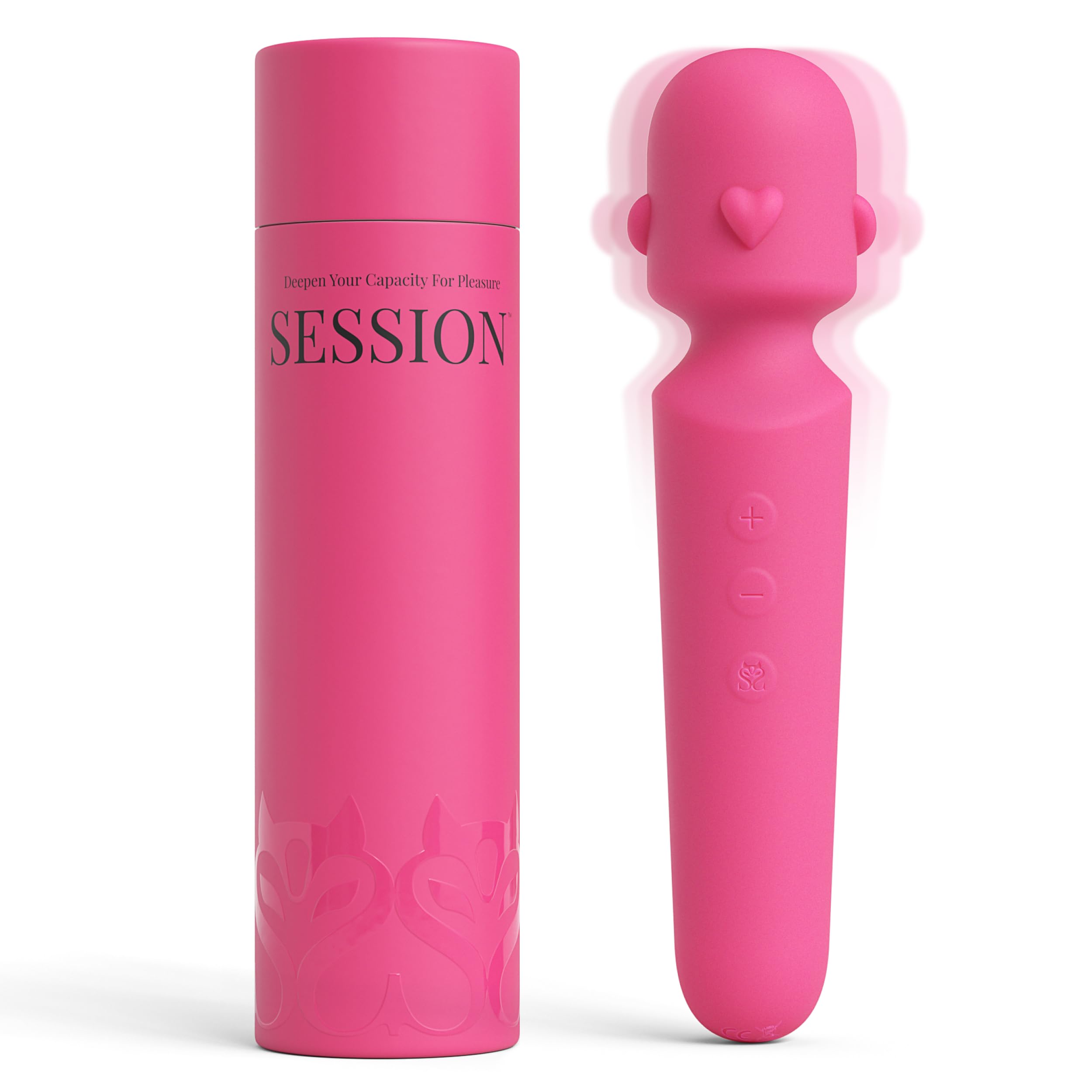 Session Rechargeable Waterproof Adult Sex Toy Wand - 12 Powerful Vibration Modes & 5 Speed Settings - Liquid Silicone Clitoral Stimulator for Women - G-Spot & Anal Massager (Hot Pink) - Perfect for Solo Play, Couples & Sensual Exploration