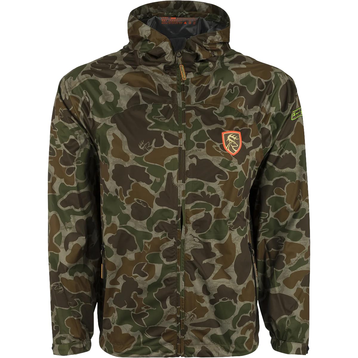 Drake Waterfowl Heavyweight Silencer Full Zip Jacket for Men - Waterproof Hunting Coat for Cold Weather, Camouflage Outdoor Gear - Ideal for Duck Hunting, Birdwatching & Winter Adventures