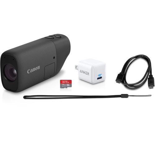 Canon Zoom Digital Monocular - 12x Optical Zoom, Full HD 1080p, Black - Open Box - Perfect for Bird Watching, Hunting, and Outdoor Adventures