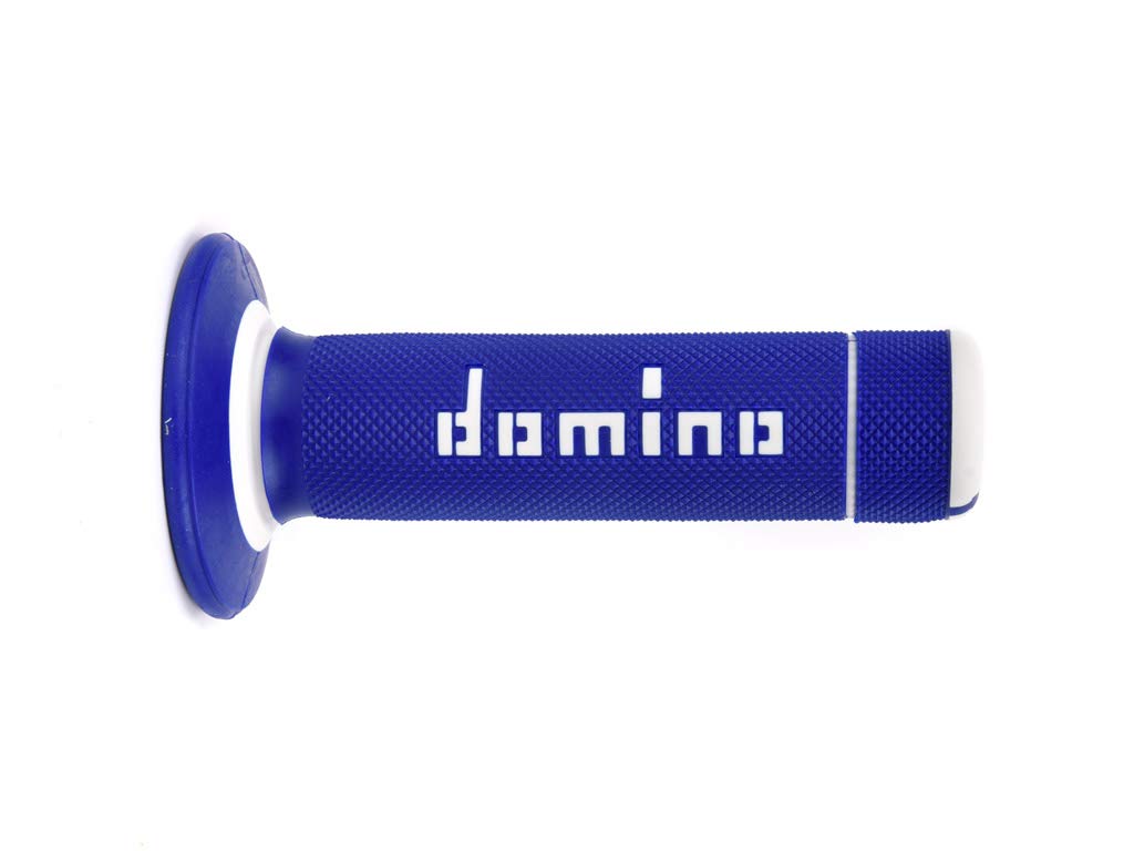 Domino Racing Dually Half Waffle Grips for Dirt Bikes - Premium Motorcycle Handlebar Grips for Off-Road, MX & ATV Riding - Enhanced Comfort & Control in Rough Terrain