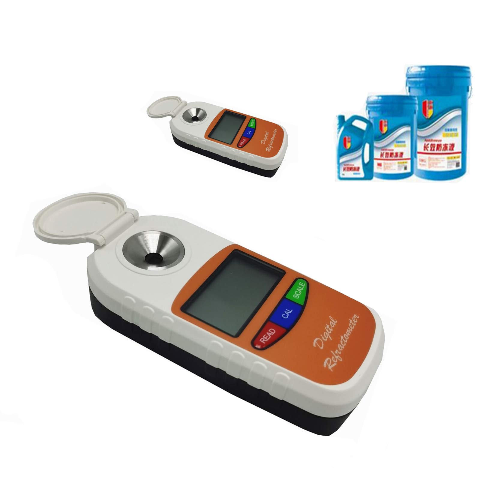Digital Refractometer for Ethylene Glycol & Propylene Glycol - Pocket Antifreeze Tester with ATC for Engine Coolant, Automotive Maintenance & HVAC Systems
