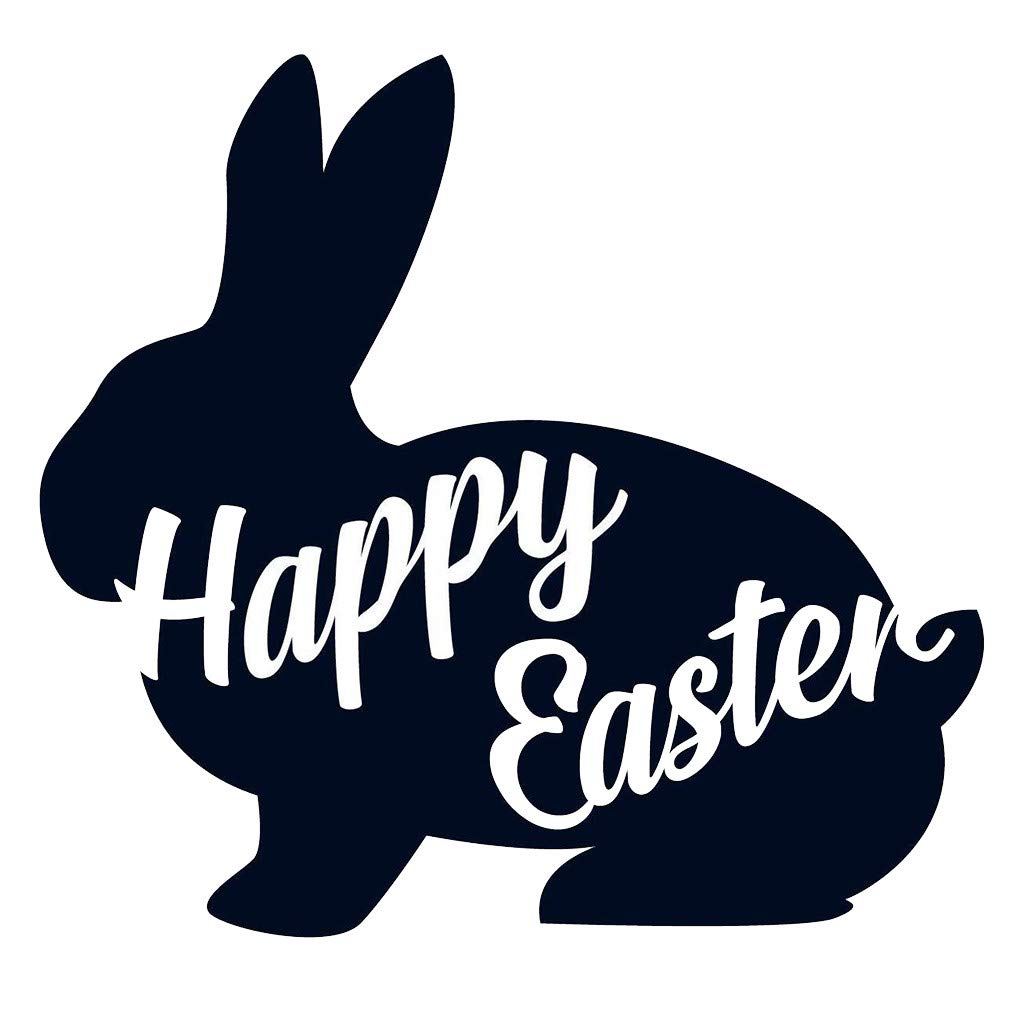 Removable Easter Bunny Wall Decals - Peel and Stick PVC Wall Stickers for Holiday Decor, Kids Room & Nursery Art Murals | HHmei Happy Bunny Wall Stickers
