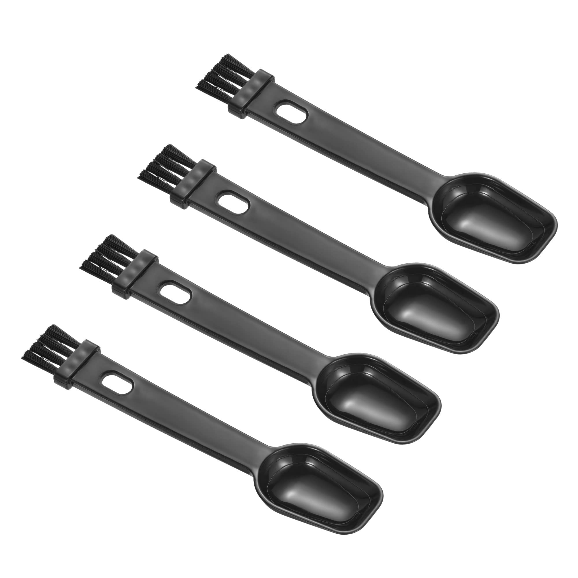 PATIKIL 4-Pack Coffee Espresso Cleaning Brush Set - 2-in-1 Coffee Grinder Brush with Spoon for Barista & Home Use | Perfect for Espresso Machines, French Press & Coffee Makers