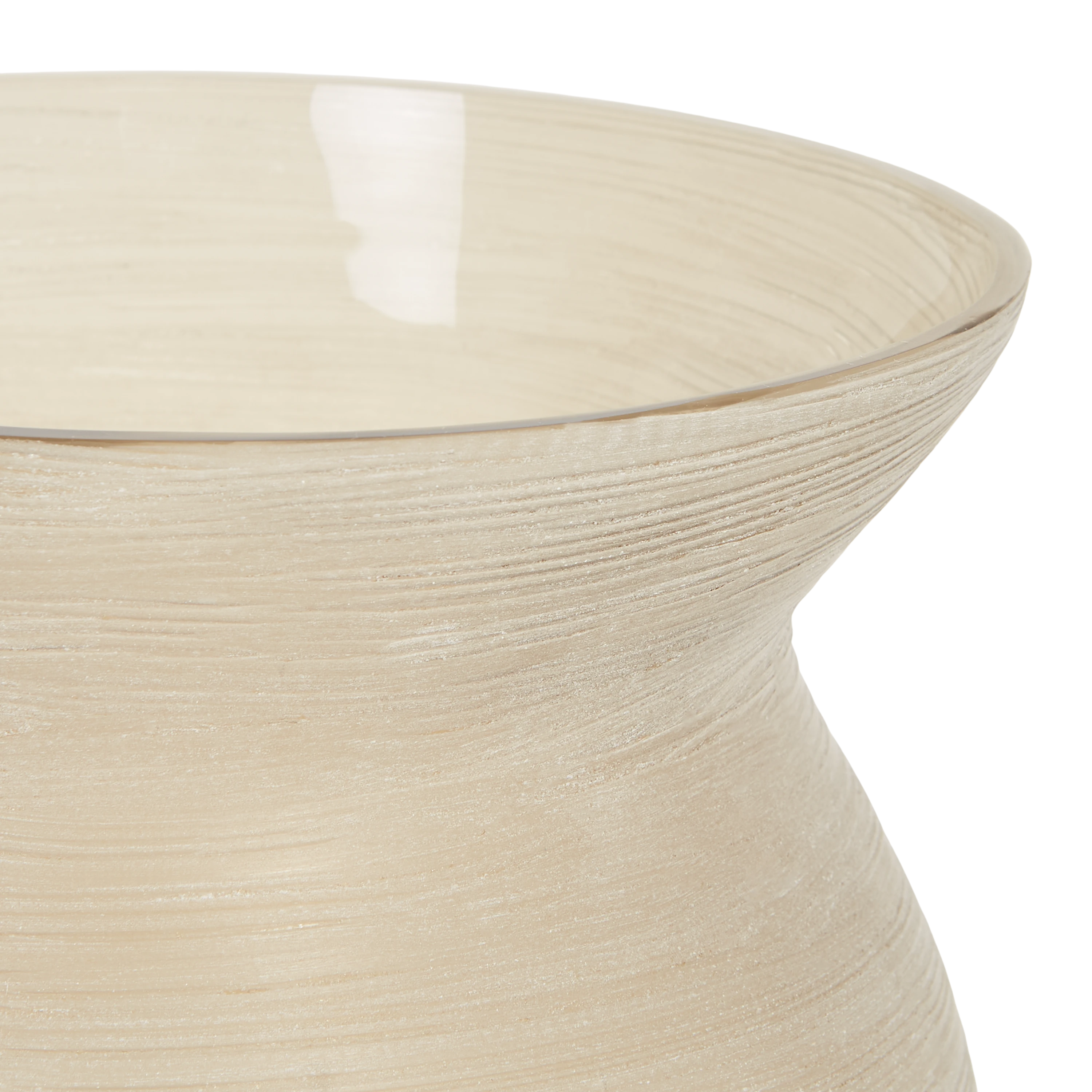 Elegant Funnel Glass Vase for Flowers - Clear Modern Home Decor Centerpiece for Weddings, Dining Table, and Living Room Décor