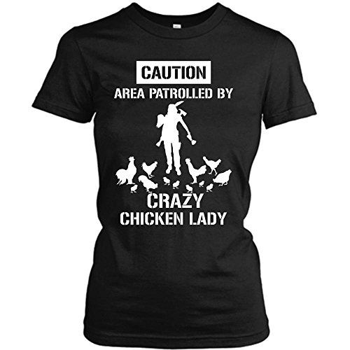 Funny Crazy Chicken Lady T-Shirt for Women - Cute Chicken Lover Gift - Perfect for Poultry Enthusiasts, Farm Life & Chicken Keepers