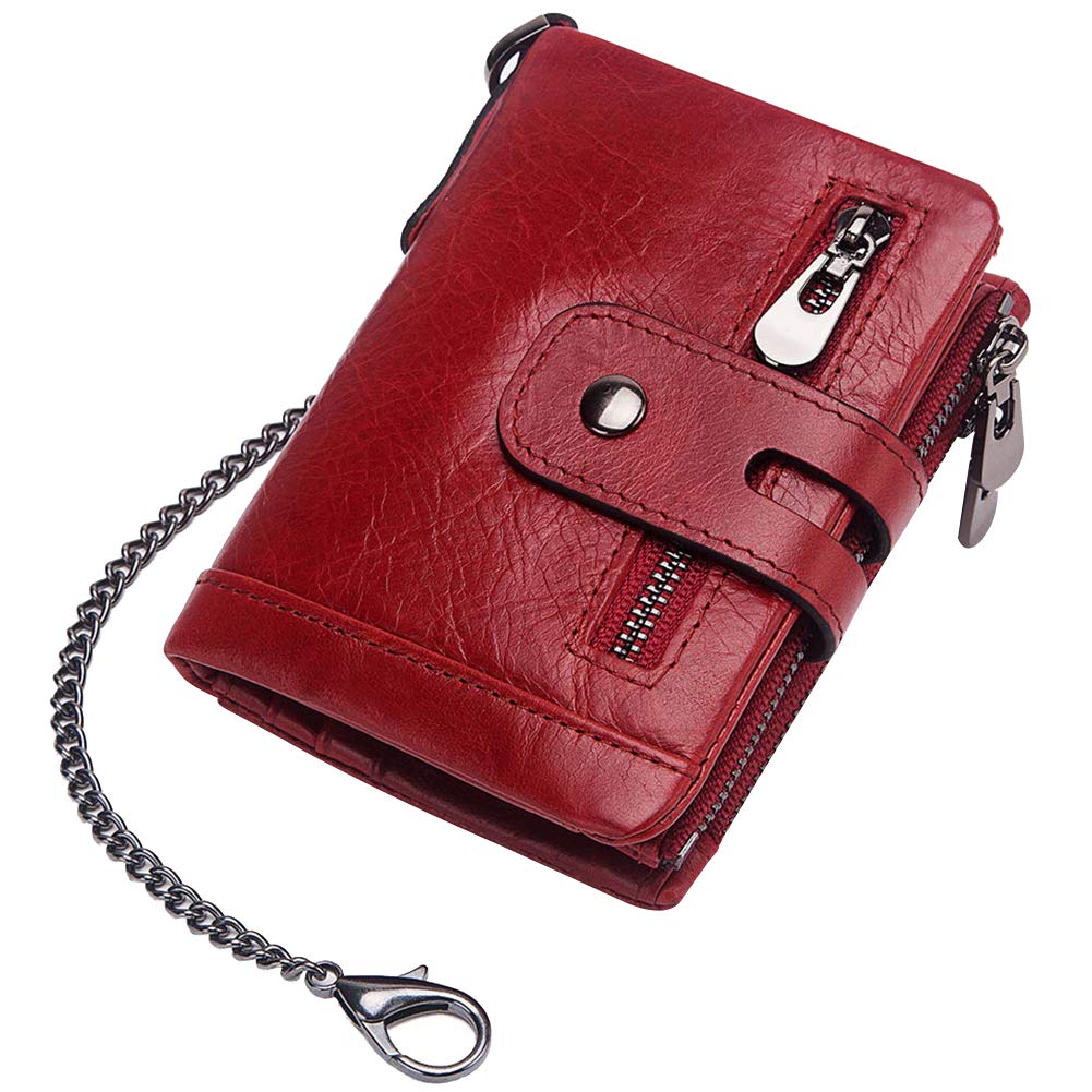 Rismart Genuine Leather Men's Front Pocket Wallet - Slim RFID Blocking Credit Card Holder & Cash Organizer - Perfect for Travel, Business, and Everyday Carry