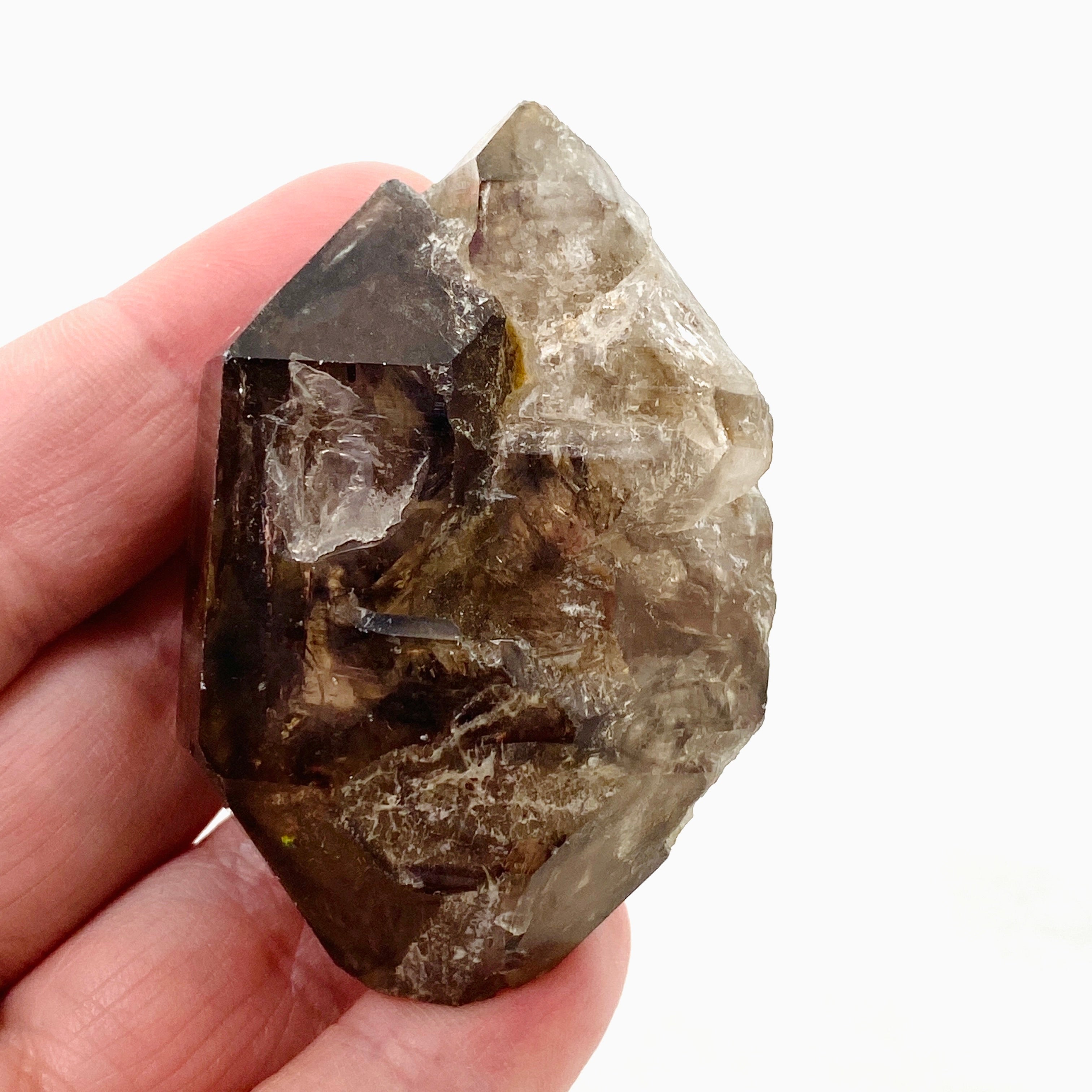 Natural Smokey Elestial Quartz Crystal - Healing Stone for Meditation, Energy Work & Spiritual Growth - Perfect for Home Decor, Yoga & Reiki