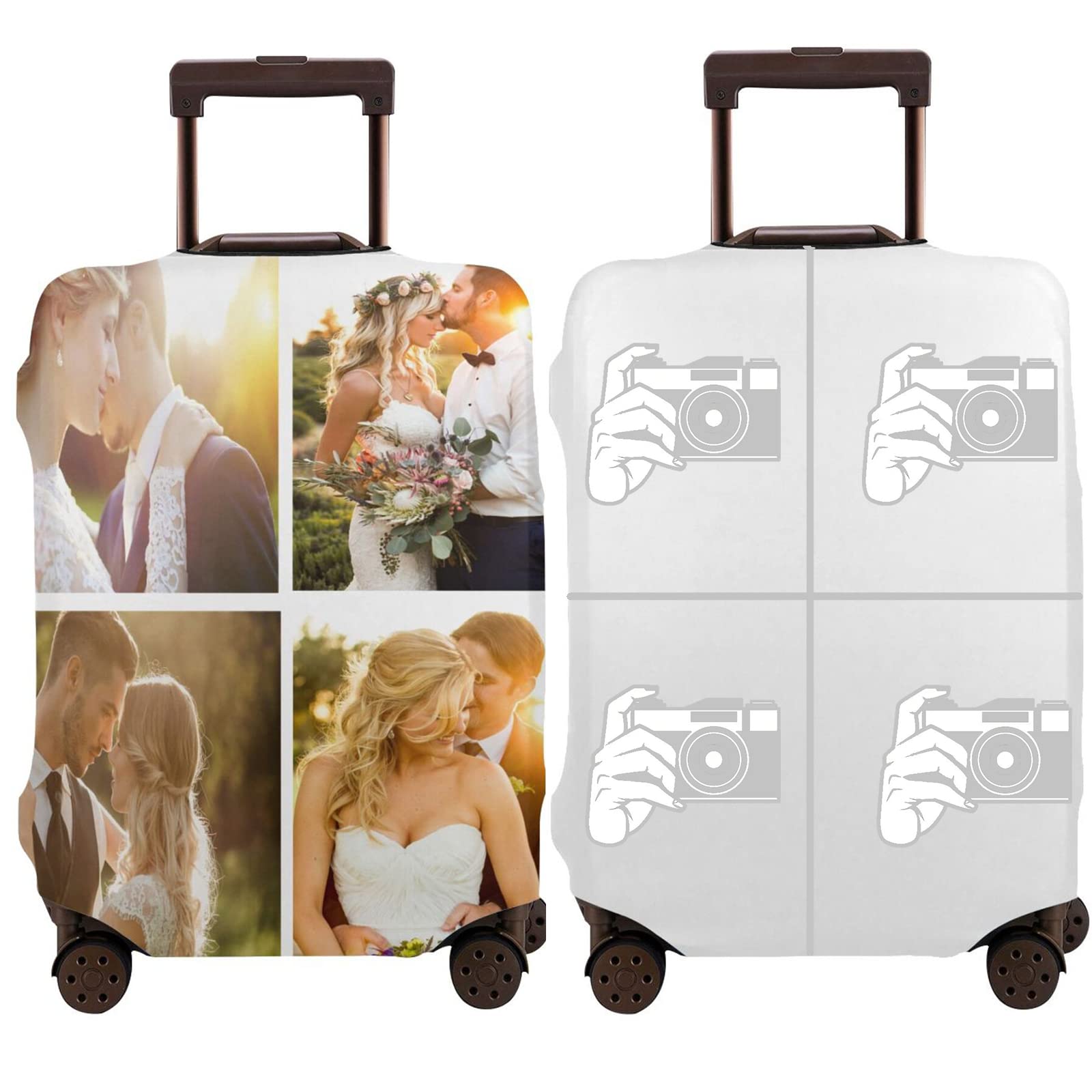 Custom Luggage Cover - Personalized Travel Suitcase Protector with Anti-Scratch Design | Highly Elastic Material, Multiple Sizes | Perfect for Airports, Vacations & Business Trips