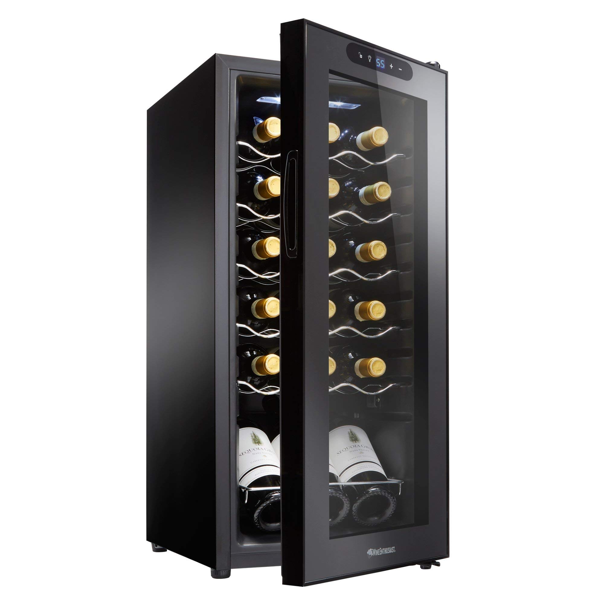 18-Bottle Wine Cooler with Compressor - Perfect for Home & Bar Storage