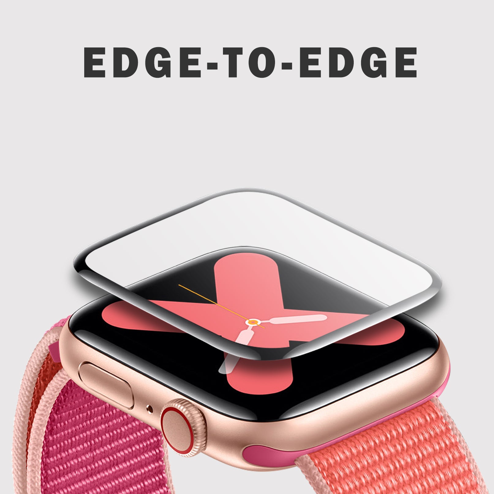 Samsung Galaxy Watch 44mm Screen Protector - 3D Hybrid Tempered Glass Full Coverage for Series 4/5 | Anti-Scratch & Bubble-Free | Perfect for Gym, Running & Outdoor Activities