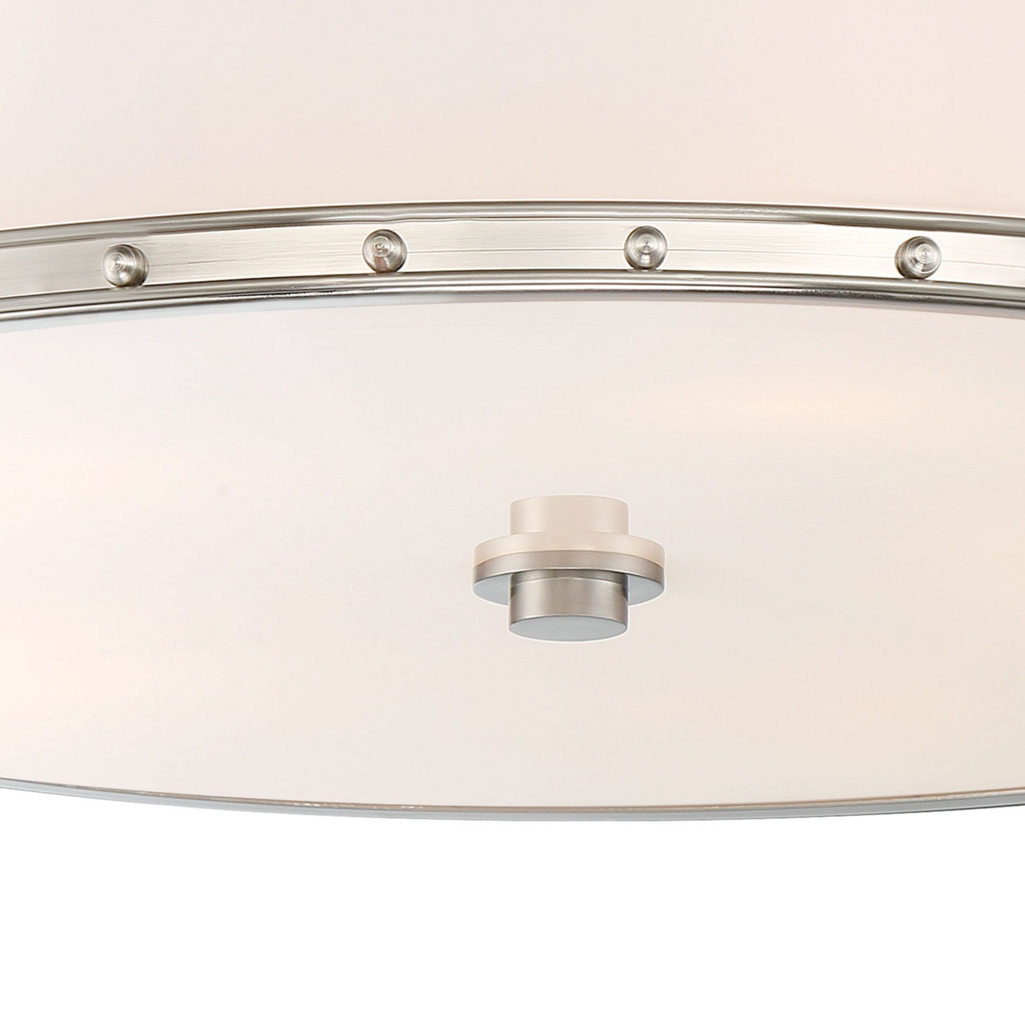 20 Inch LED Flush Mount Ceiling Light - Brushed Nickel Finish - Energy Efficient Modern Lighting for Bedroom, Kitchen, Hallway