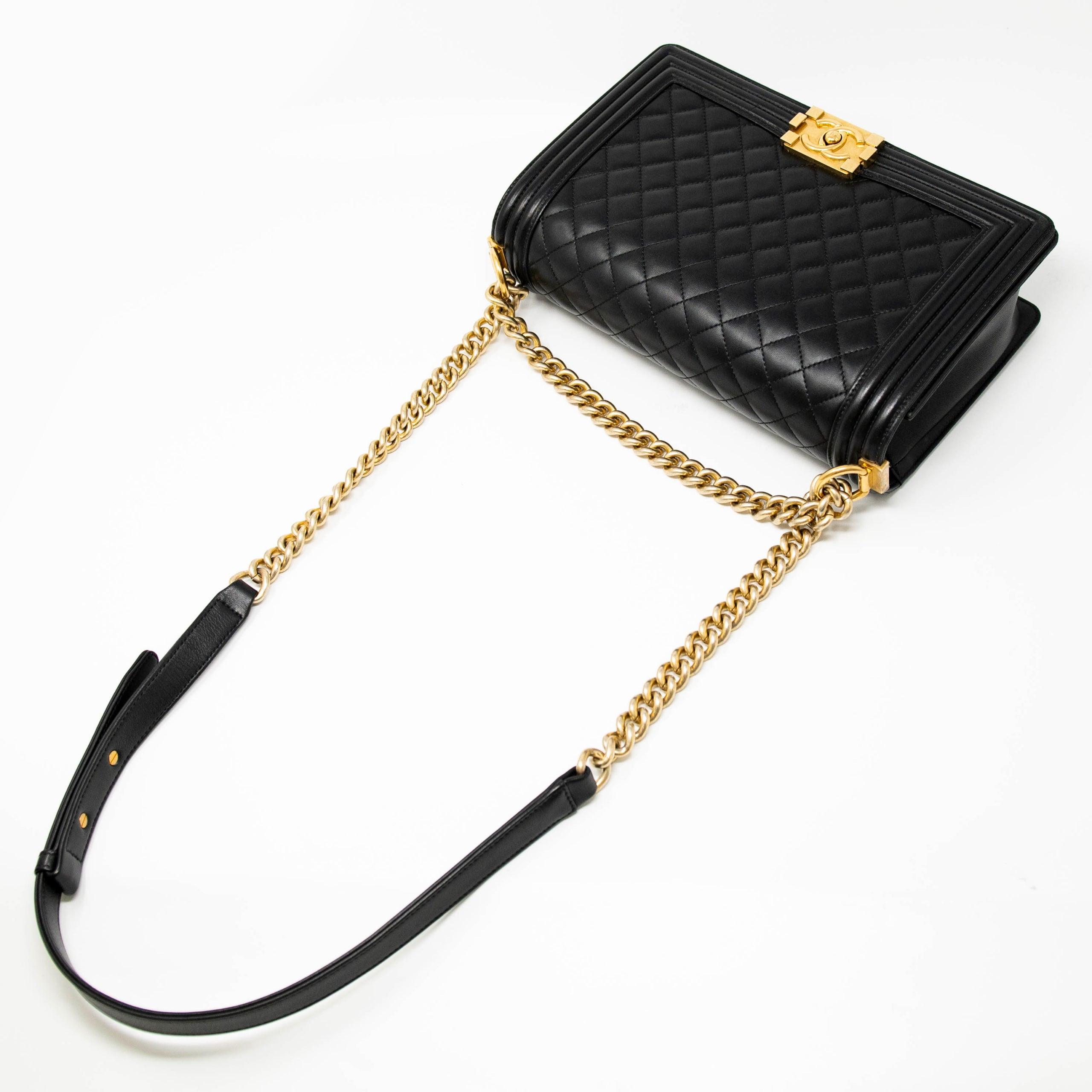 Chanel Black Large Boy Bag - Luxury Designer Handbag for Women | Perfect for Evening Parties, Work & Special Occasions