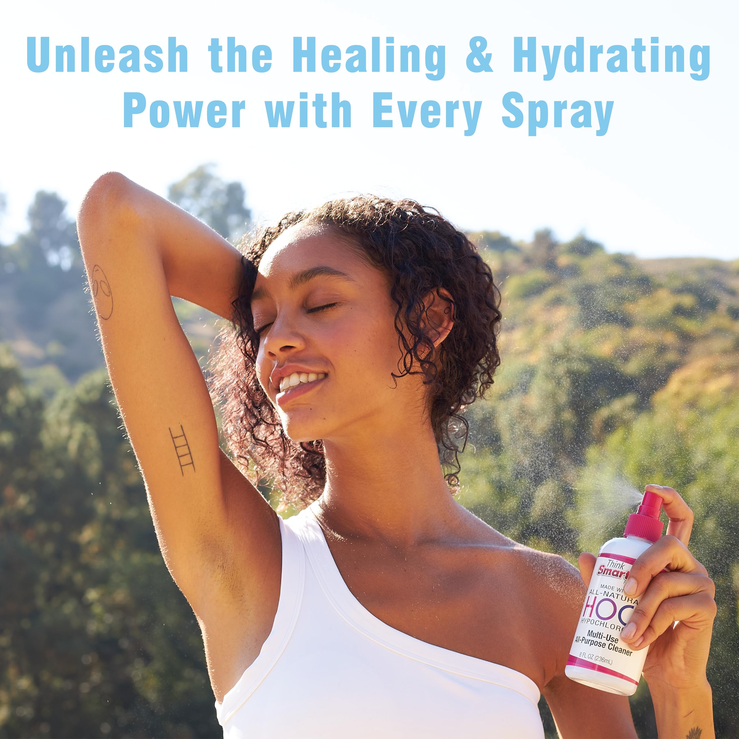 Hypochlorous Acid All-Purpose Cleaner (HOCL) - 2oz Natural Surface Disinfectant, Skin-Safe Spray | Ideal for Home, Office, Gym & Pet Areas
