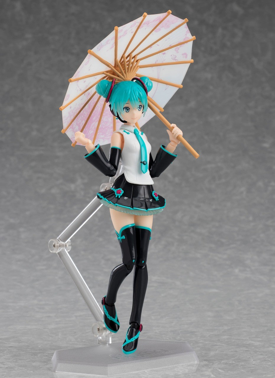 Hatsune Miku Racing V4X Action Figure - Figma #444 Collectible Anime Model (V4 Chinese Ver.) - Perfect for Anime Fans, Figure Collectors & Racing Enthusiasts