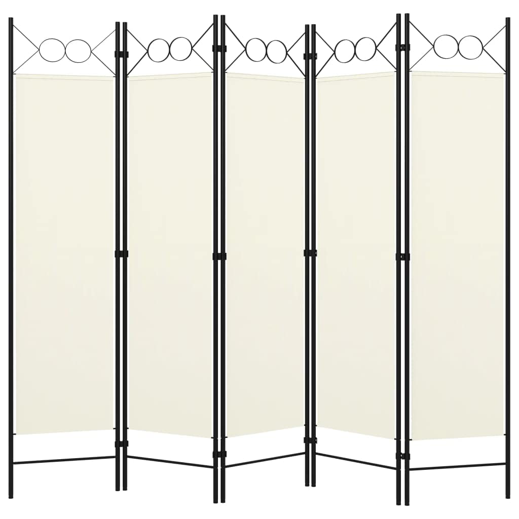 CHARMMA 5-Panel Room Divider Privacy Screen - 78.7