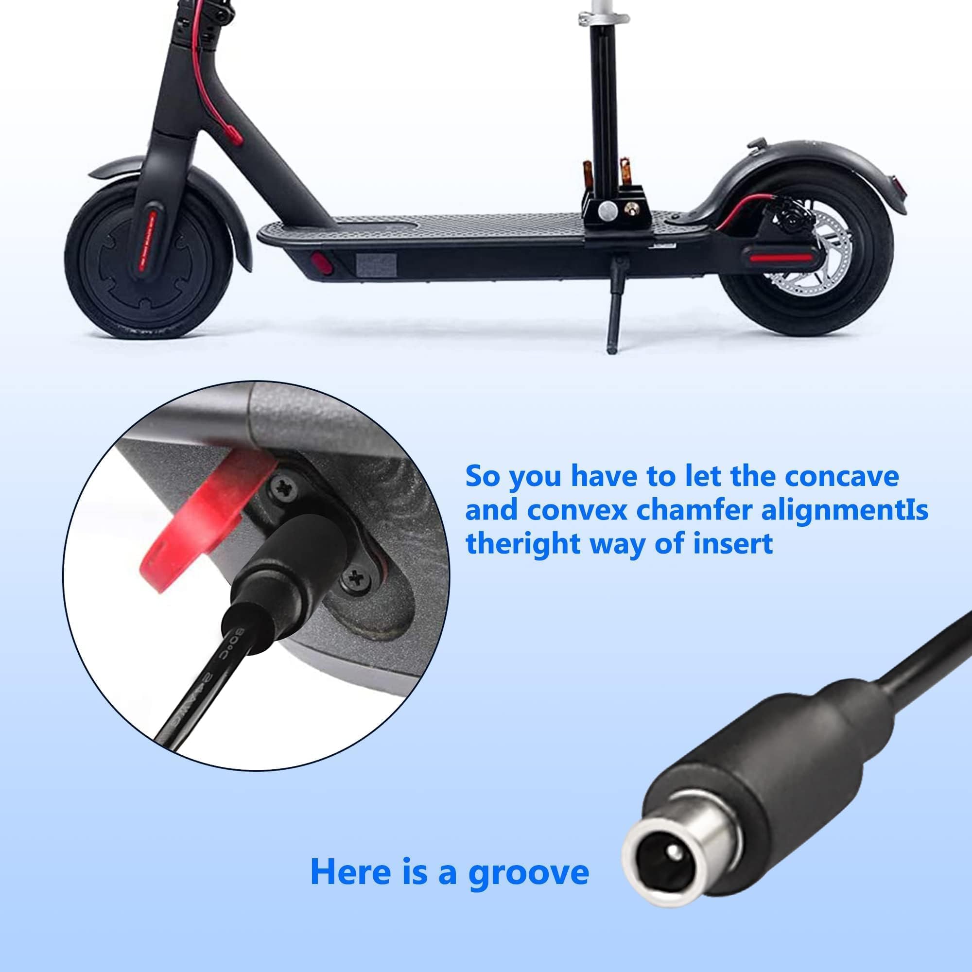 42V Power Adapter Charger for Xiaomi M365, Bird & Lime Scooters - Compatible with Lime-S, Skip, Spin, Ninebot ES2/ES4/E22/E25 Electric Scooters - Fast Charging for 36V Li-ion Batteries - Perfect for Commuting & Urban Travel