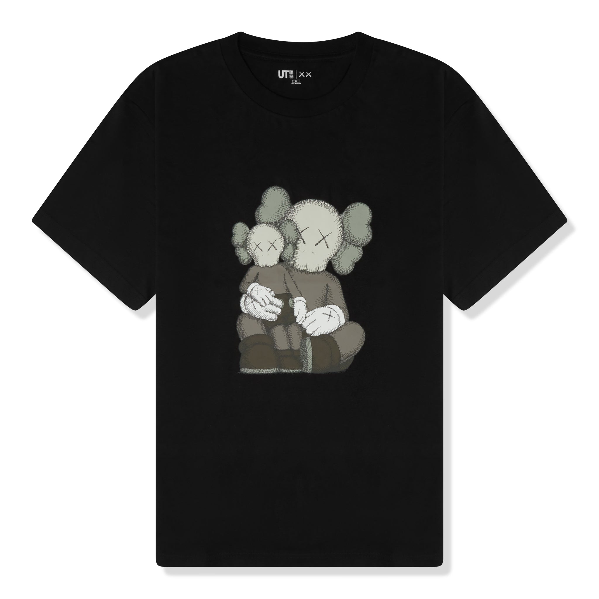 Kaws x Uniqlo UT Graphic Black T-Shirt for Men - Limited Edition Cotton Tee with Unique Artwork | Perfect for Streetwear, Casual Outfits & Collector's Item