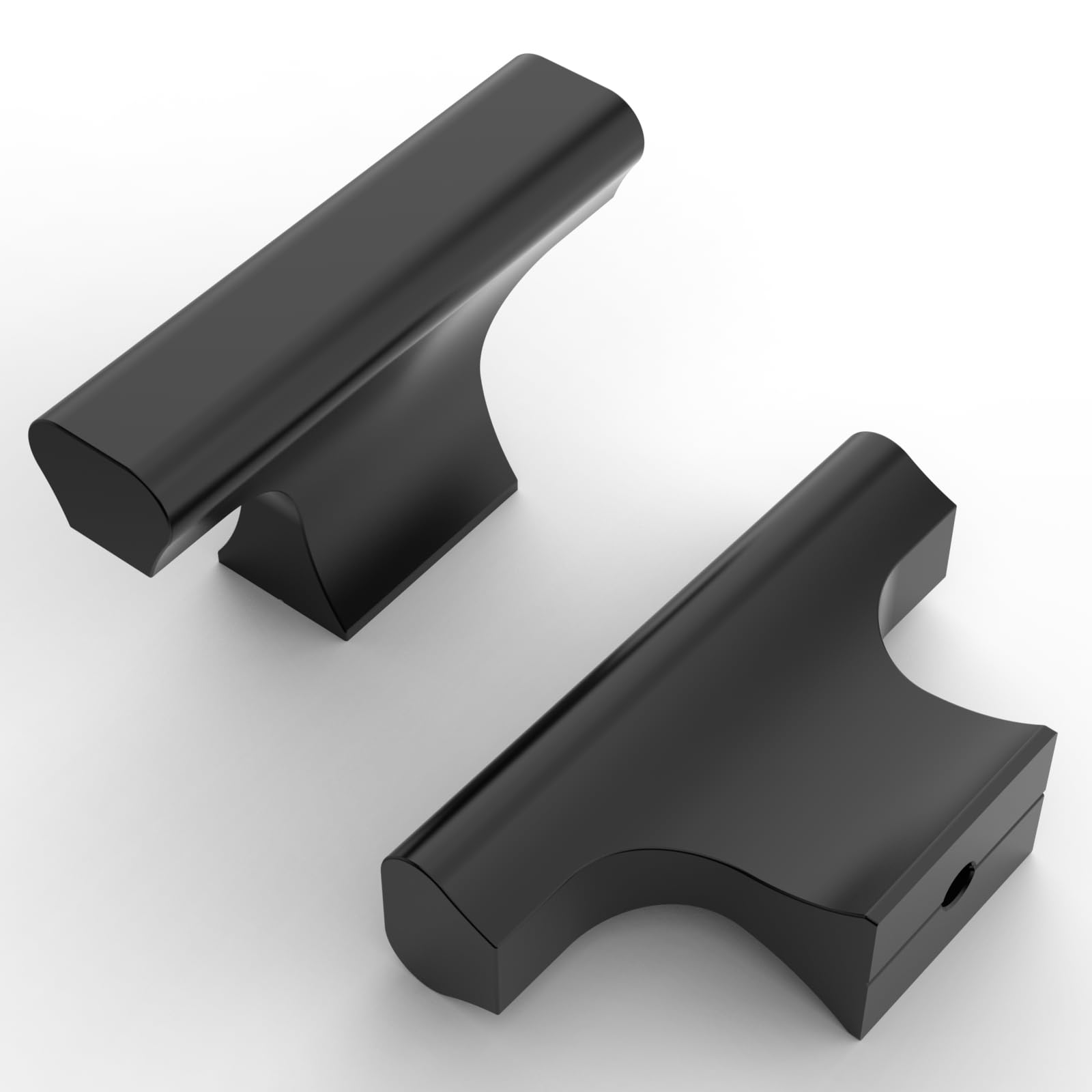 10 Pack Matte Black Kitchen Cabinet Knobs - Single Hole Dresser & Drawer Pull Handles for Wardrobe, Cupboard, and Furniture Upgrade