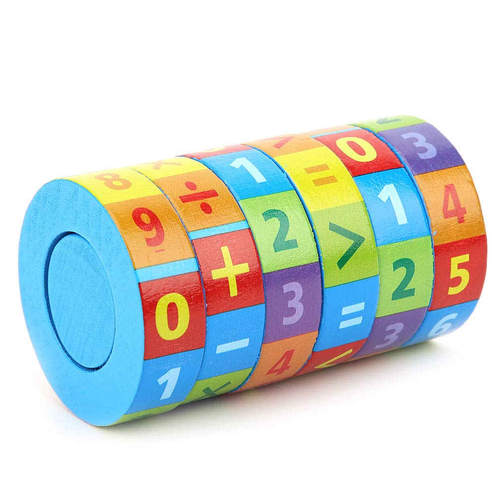 Educational Math Toys for Kids - Number Puzzle & Counting Cylindrical Learning Toy | STEM Early Childhood Development | Perfect for Homeschooling & Classroom Activities