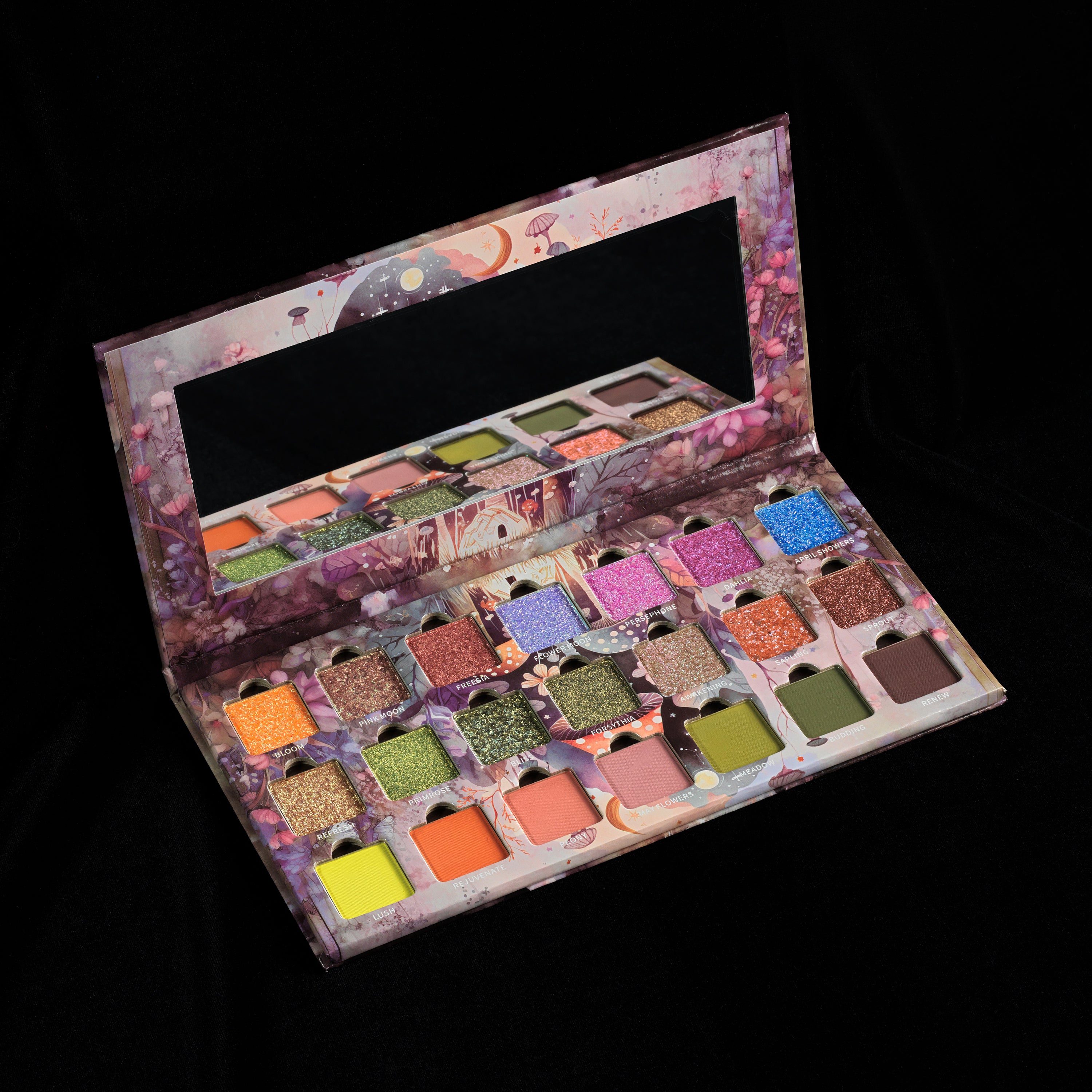 Flower Moon Eyeshadow Palette - 18 Highly Pigmented Matte & Shimmer Shades for Stunning Eye Makeup | Perfect for Day & Night Looks, Parties, and Special Occasions