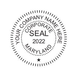 Maryland Corporate Seal Desk Model - 1-5/8