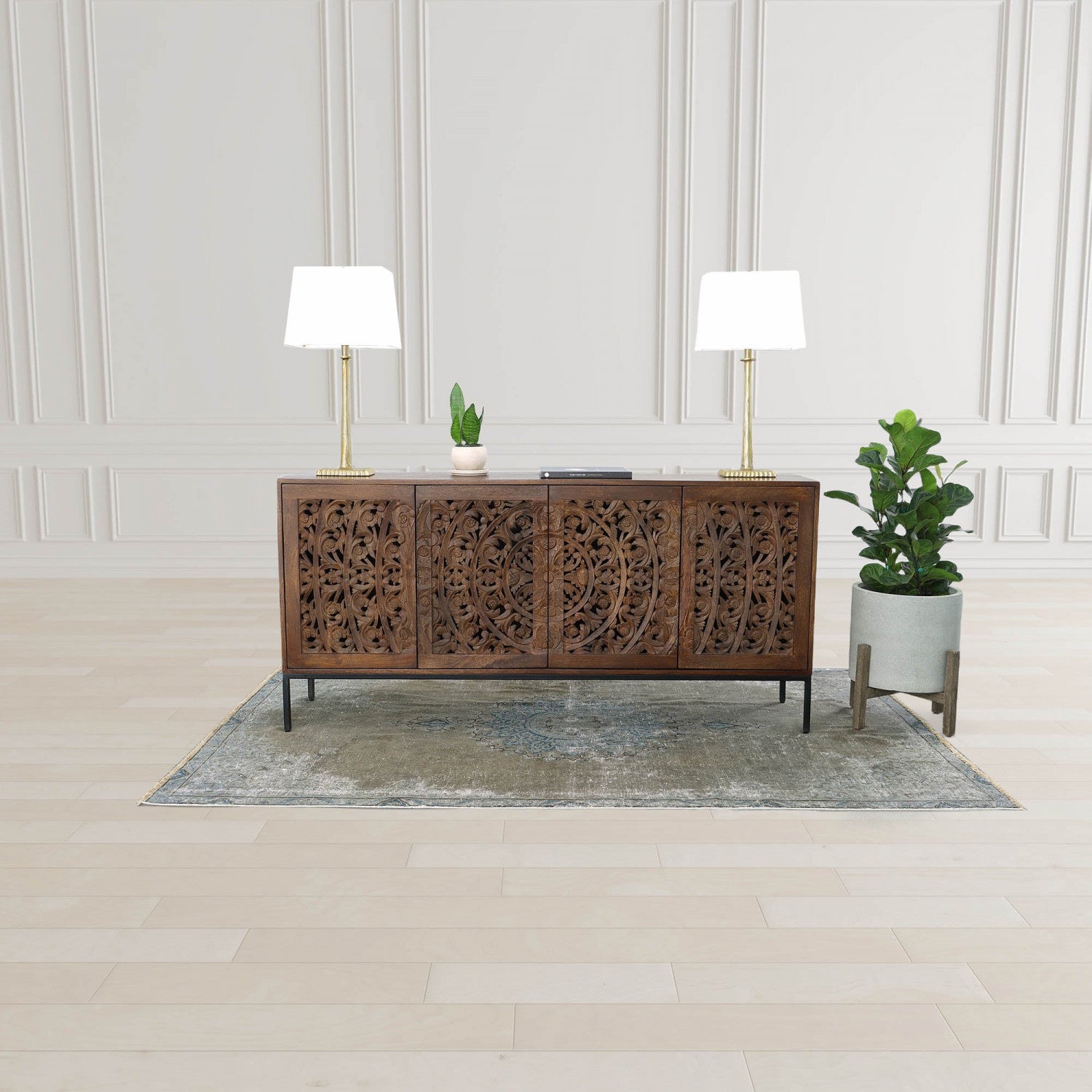 Auralis Modern Gold Table Lamp - Elegant Bedside & Living Room Lighting for Home Decor
