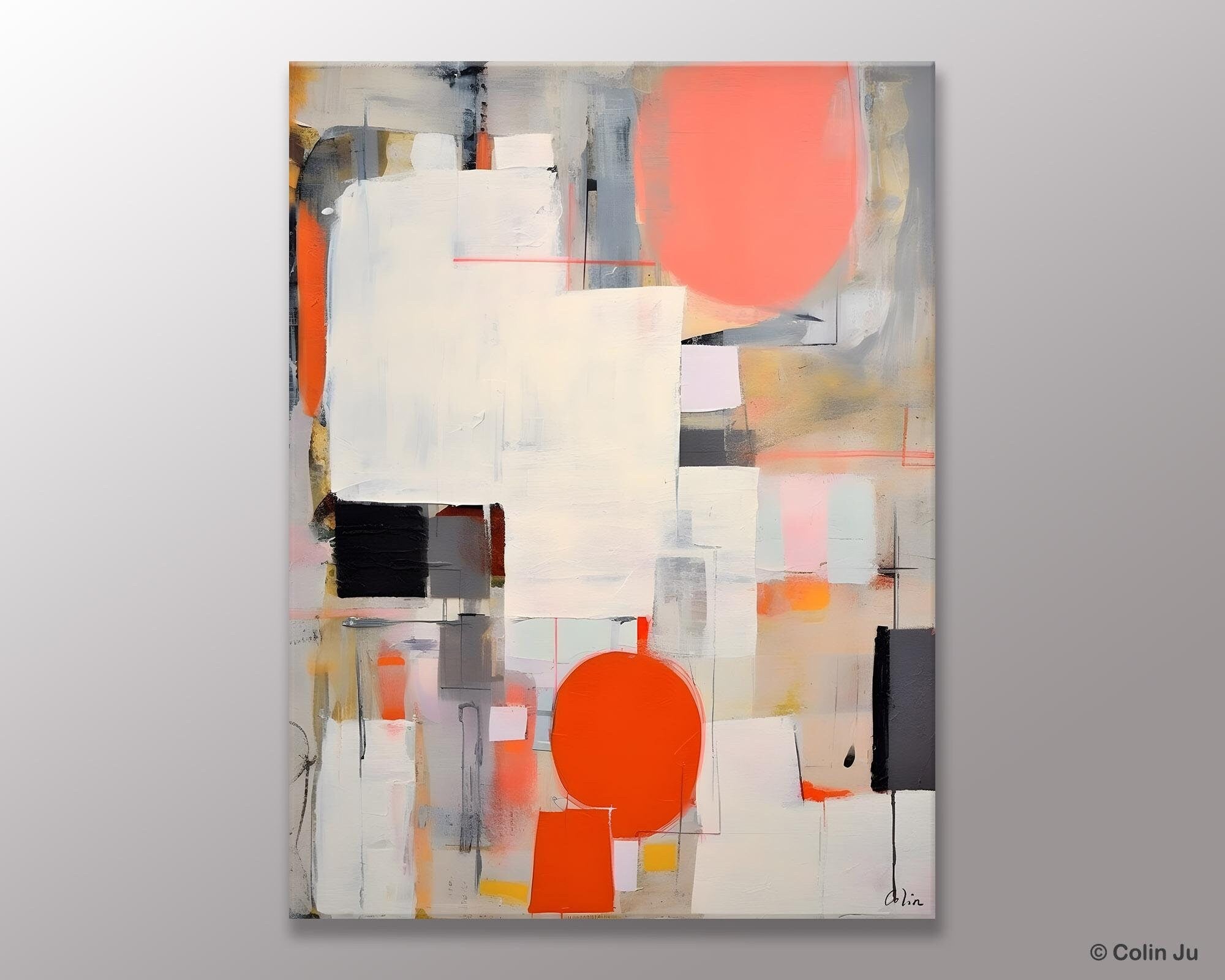 Hand-Painted Acrylic Canvas Wall Art - Modern Contemporary Extra Large Original Painting for Bedroom Decor | Perfect for Living Room, Office & Home Interior Design | Buy Unique Artwork Online