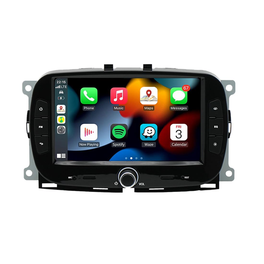 BOOMBOOST 7 Inch 2 Din Android 11 Car Stereo for Fiat 500 2016-2019 | Wireless CarPlay & Android Auto | Bluetooth FM WiFi GPS Mirror Link | Touch Screen Car Radio for Road Trips & Daily Commute
