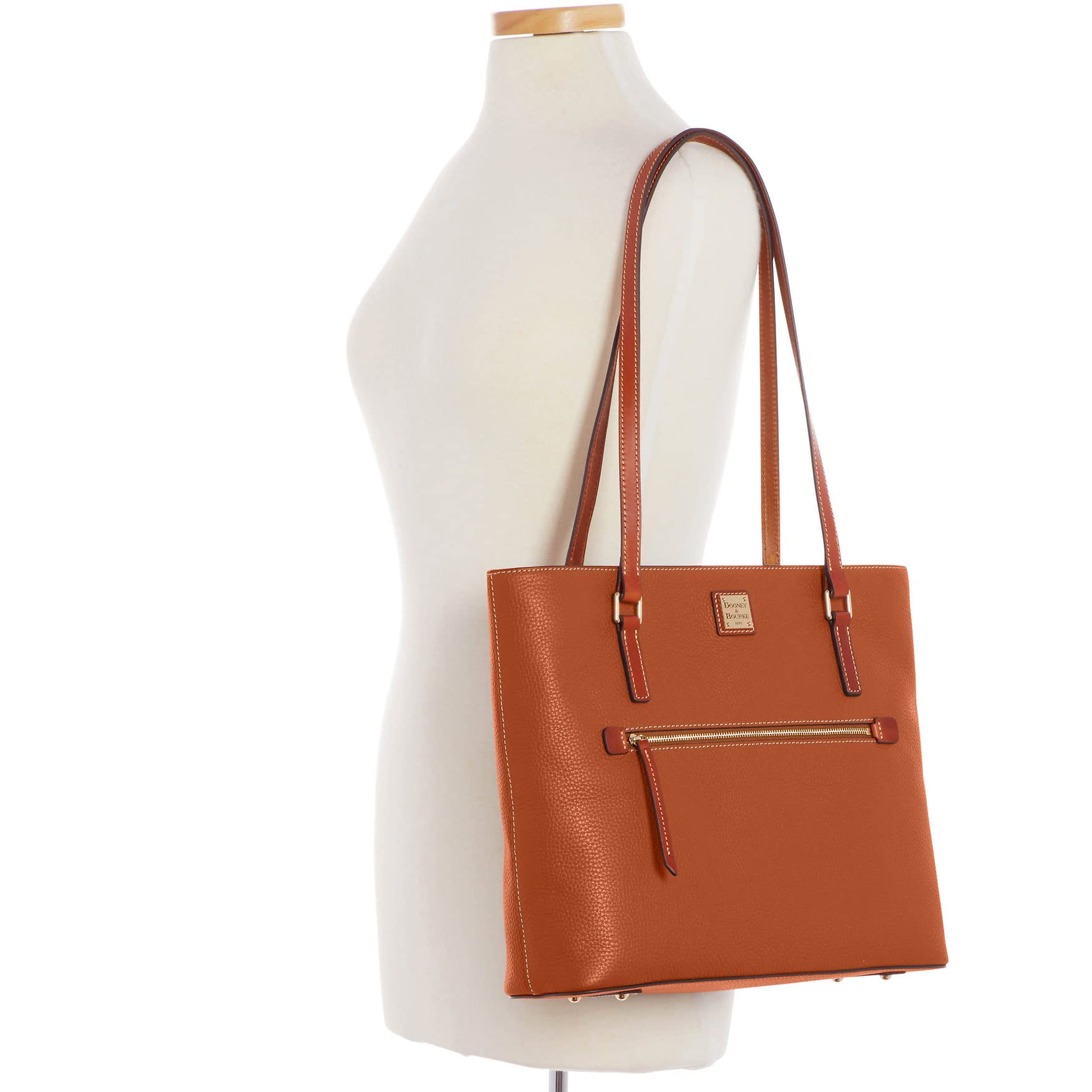 Dooney & Bourke Women's Large Leather Tote Bag with Long Shoulder Strap - Stylish Shopper Purse for Work, Travel & Everyday Use