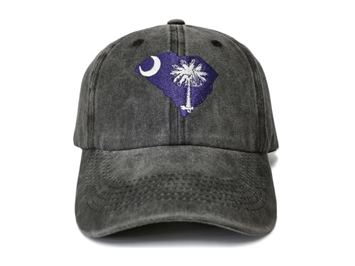 South Carolina Flag (Washed Black)