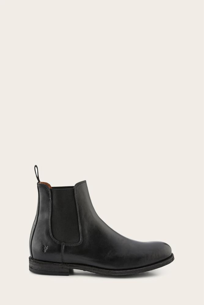 Frye Men's 40159 Tyler Chelsea Boots in Black - Premium Leather Ankle Boots for Casual & Dress Wear | Office, Date Night & Everyday Style
