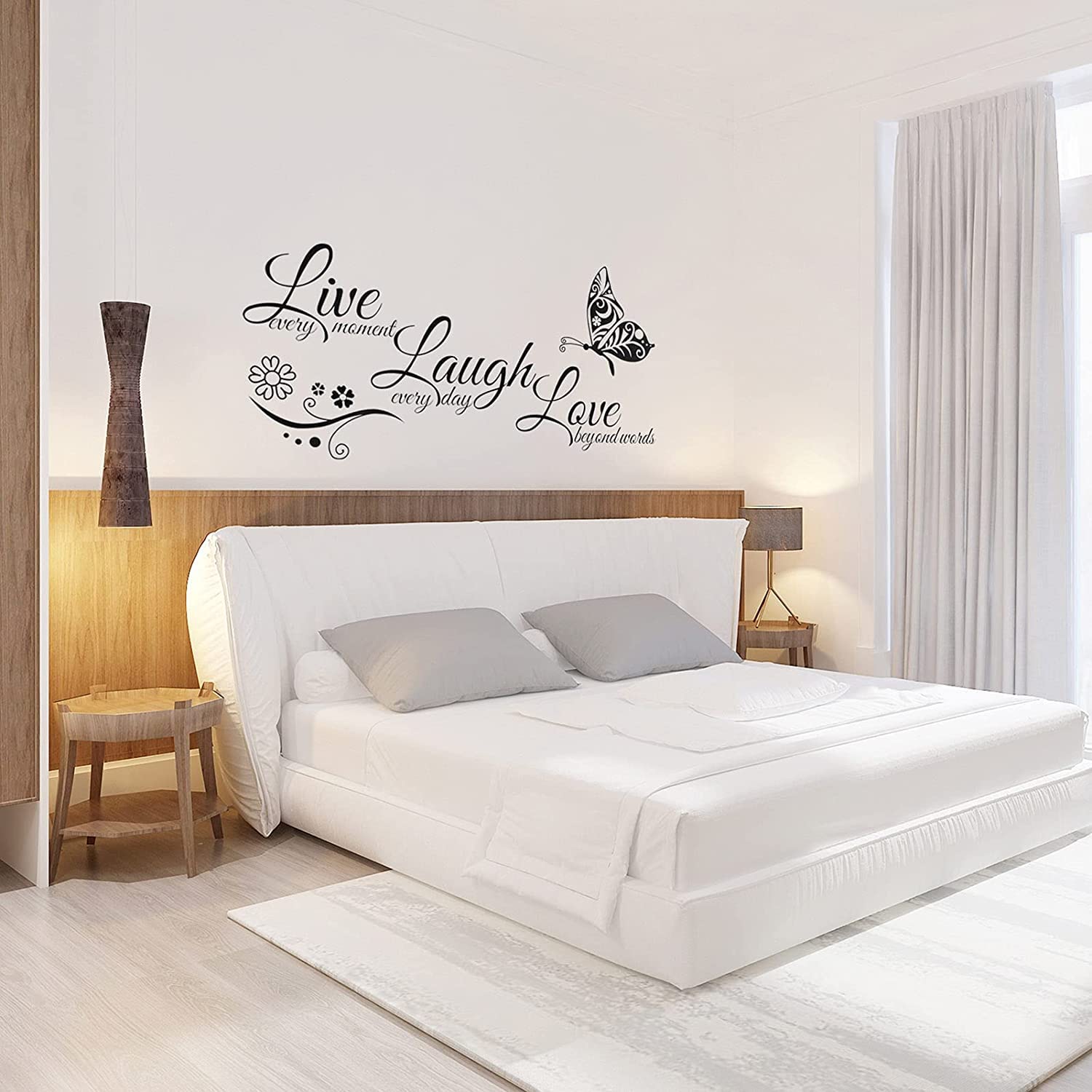 KNLWGXESC Butterfly Wall Decals - Aesthetic Room Decor Stickers for Bedroom, Living Room & Home Wall Art - Perfect for Nursery, Kids Room & DIY Home Decor