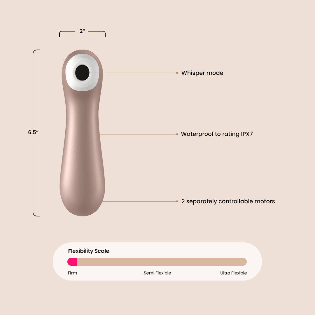 Satisfyer Pro 2 Plus Air Pulse Clitoral Stimulator - Powerful Rechargeable Vibrator for Women, Quiet & Waterproof - Perfect for Solo Play & Couples Intimacy