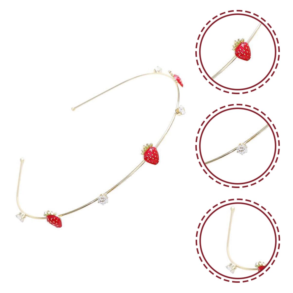 FRCOLOR 4-Piece Bridesmaid Hair Accessories Set - Shiny Rhinestone Metal Headbands for Women & Girls - Perfect for Weddings, Parties, and Special Occasions