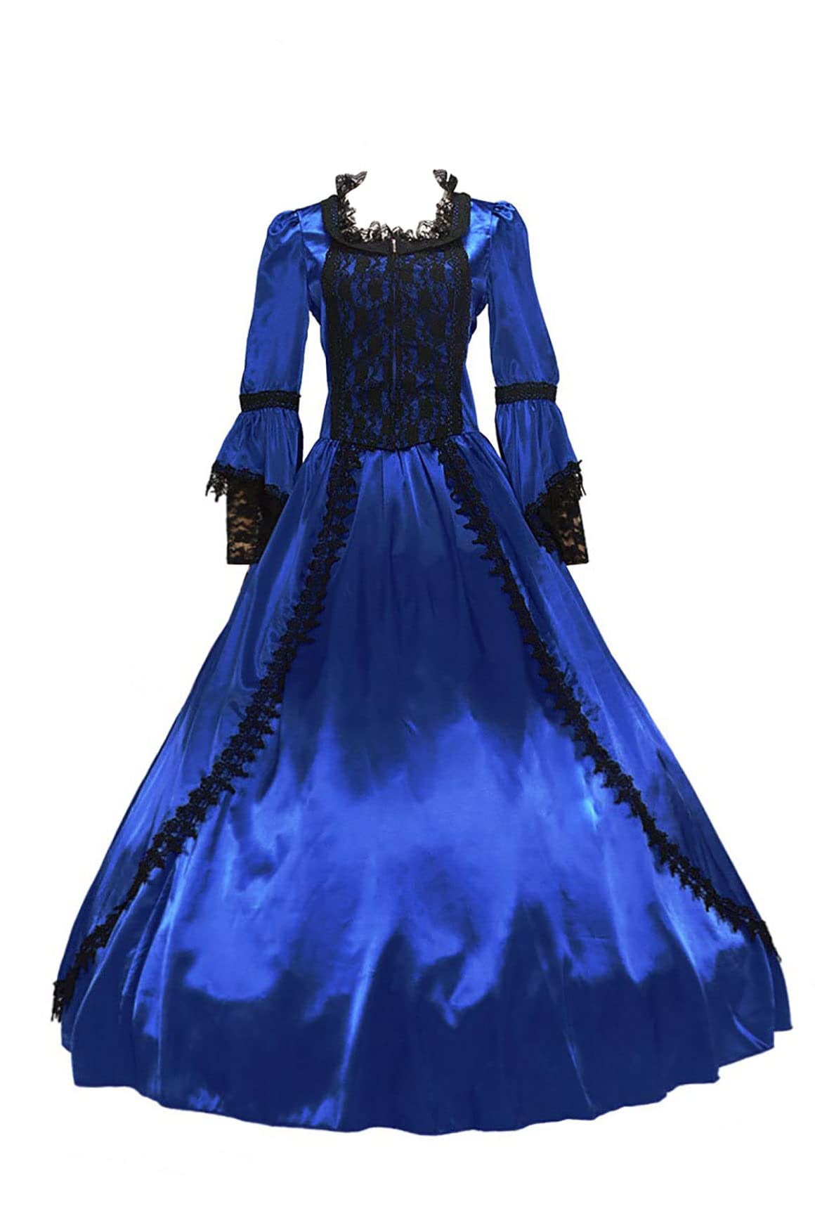 Elegant Rococo Medieval Renaissance Dress for Women | Victorian Ball Gown Gothic Maxi Dress | Perfect for Cosplay, Historical Reenactment & Themed Parties