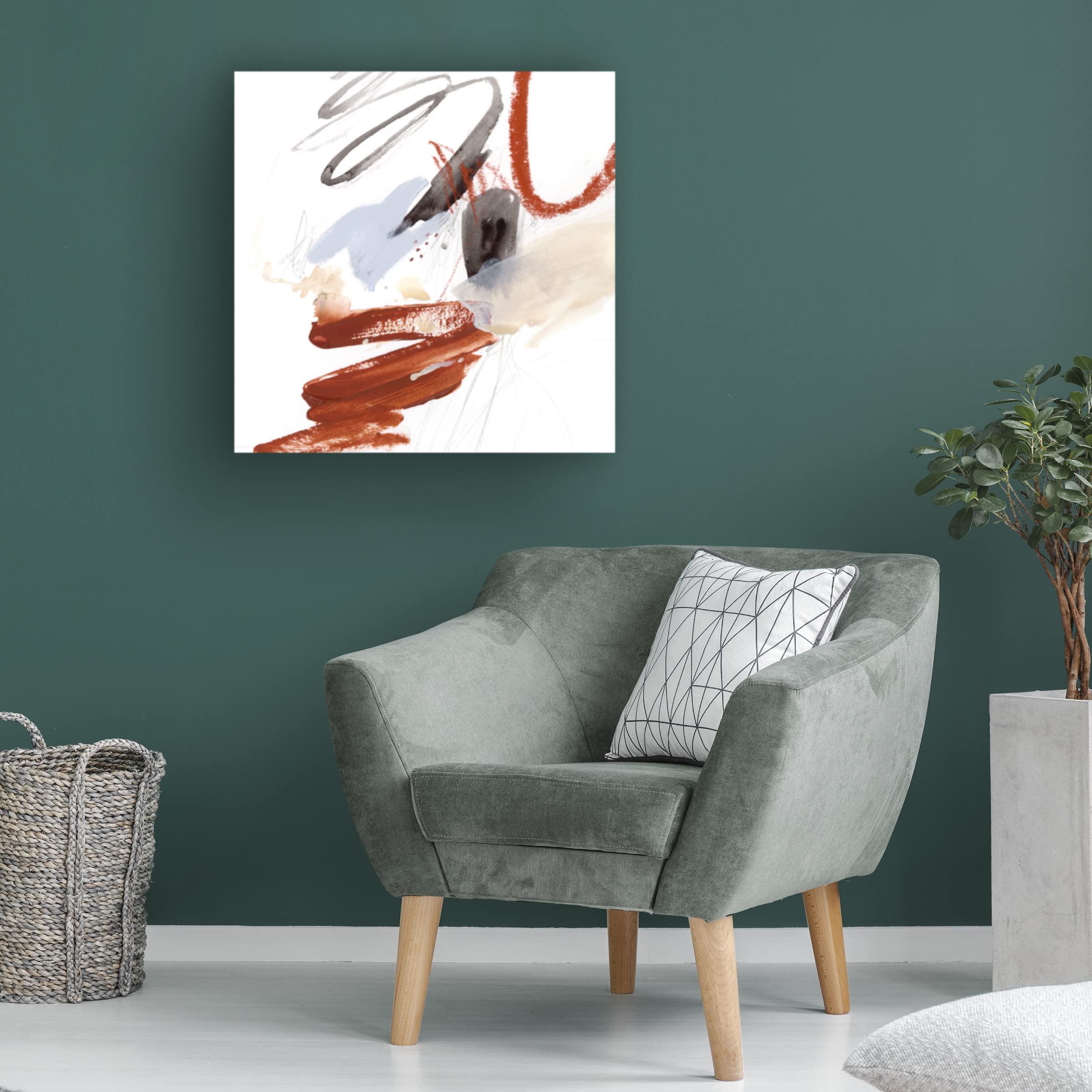 Victoria Borges 'Iron and Down IV' Canvas Wall Art Print - Modern Abstract Home Decor for Living Room, Bedroom & Office | Trademark Fine Art Collection